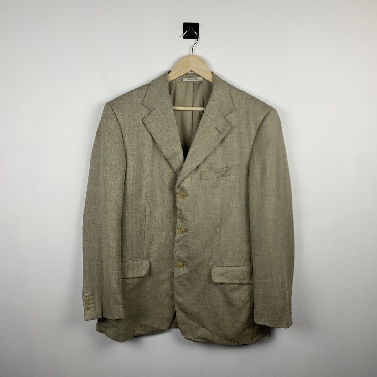 Ermenegildo Zegna Ermenegildo Zegna Wool Silk Linen Blazer 50R Made in Spain Size 50R - 1 Thumbnail
