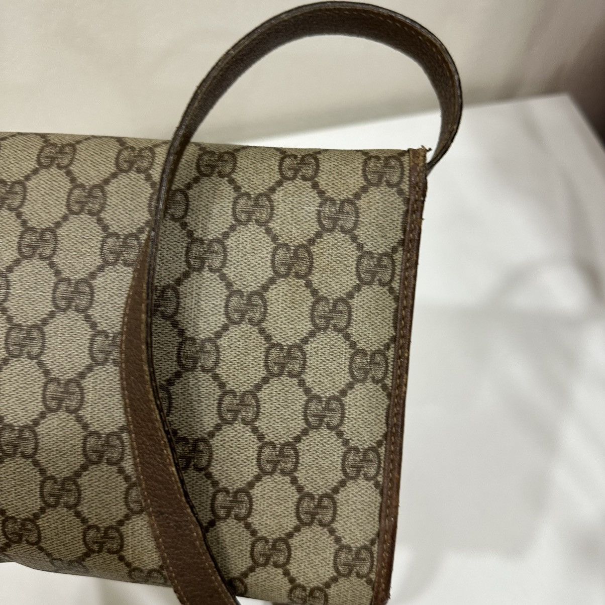 Gucci GUCCI GG MONOGRAM FLAP CLUTCH CROSSBODY SHOULDER BAG 11 Size ONE SIZE - 12 Thumbnail