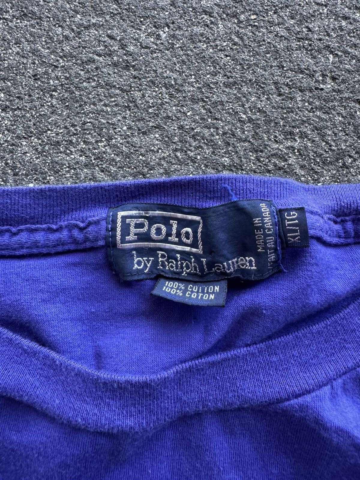 Polo Ralph Lauren CRAZY VINTAGE 90's POLO RALPH LAUREN POLO SPORT POCKET TEE Size US XXL / EU 58 / 5 - 5 Thumbnail