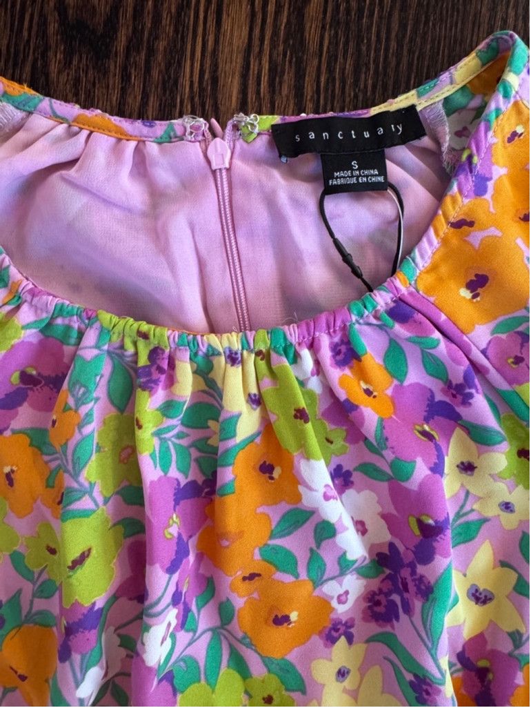 Sanctuary Sanctuary Floral Long-Sleeve Cutout Romper - Small (NWT) Size S / US 4 / IT 40 - 8 Thumbnail