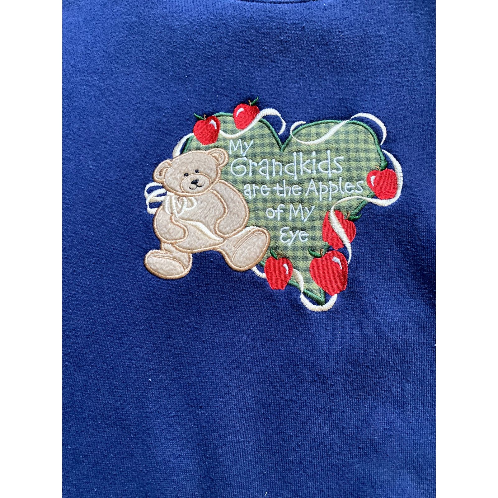 Vintage Vintage 90s Embroidered Grandma Bear Crewneck Sweater Large Size L / US 10 / IT 46 - 2 Thumbnail