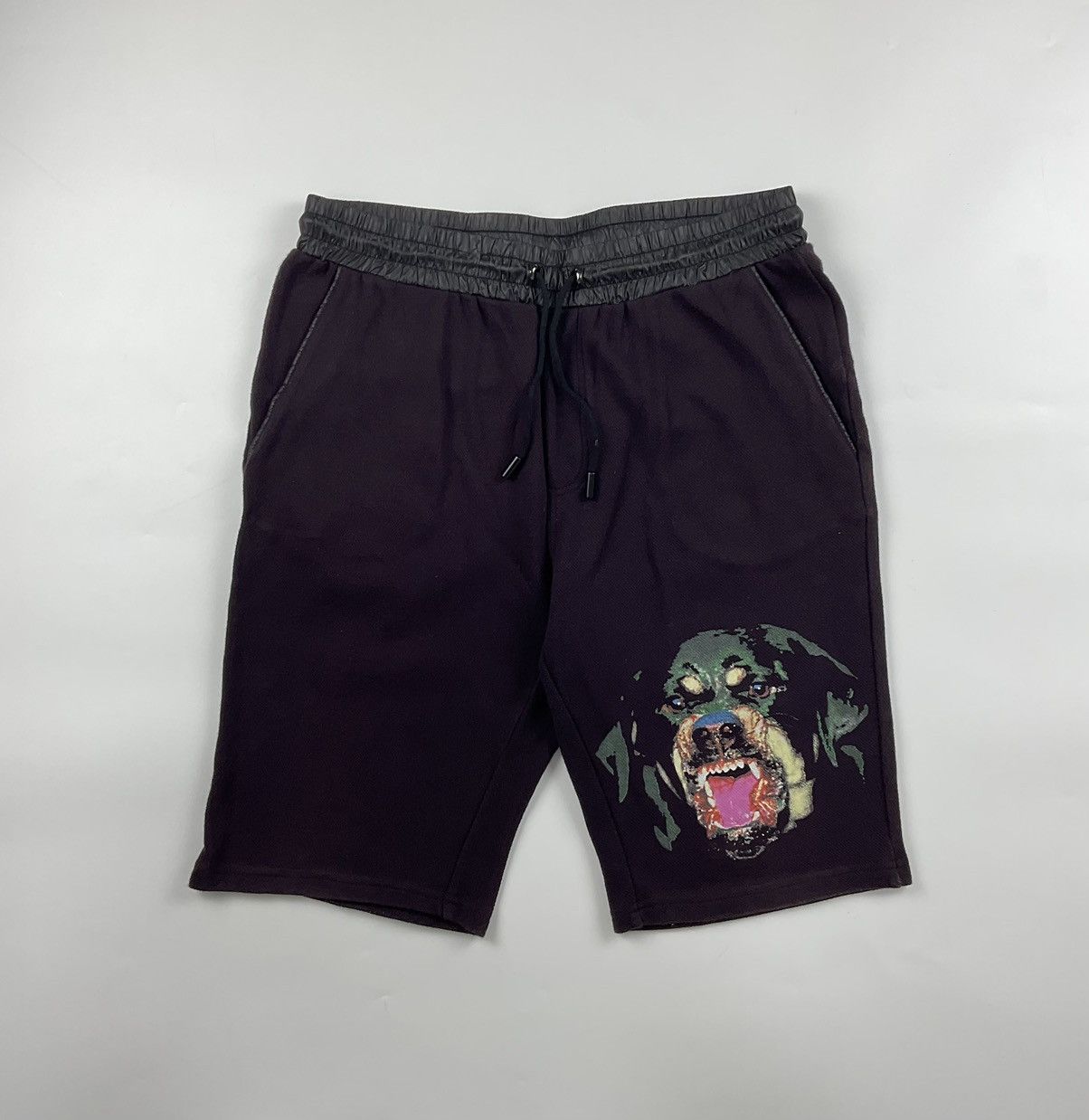 Image of Givenchy Rottweiler Sweatshort in Burgundy, Men's (Size 34)