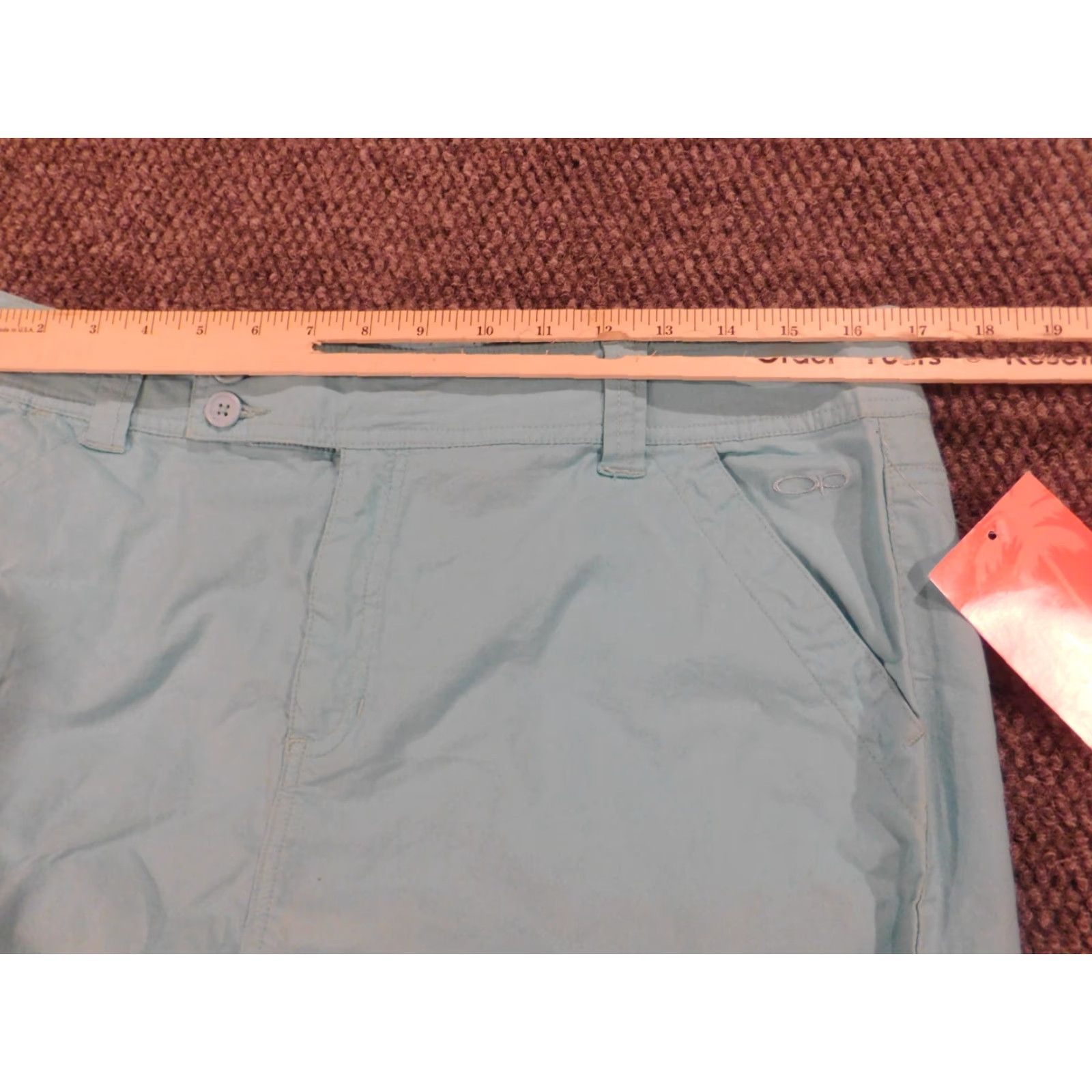Ocean Pacific Ocean Pacific Skirt Womens 11 Blue Chino pull on stretch Knee Length A-Line Knit Cotton Casual - Womens Size 32" / US 10 / IT 46 - 6 Thumbnail