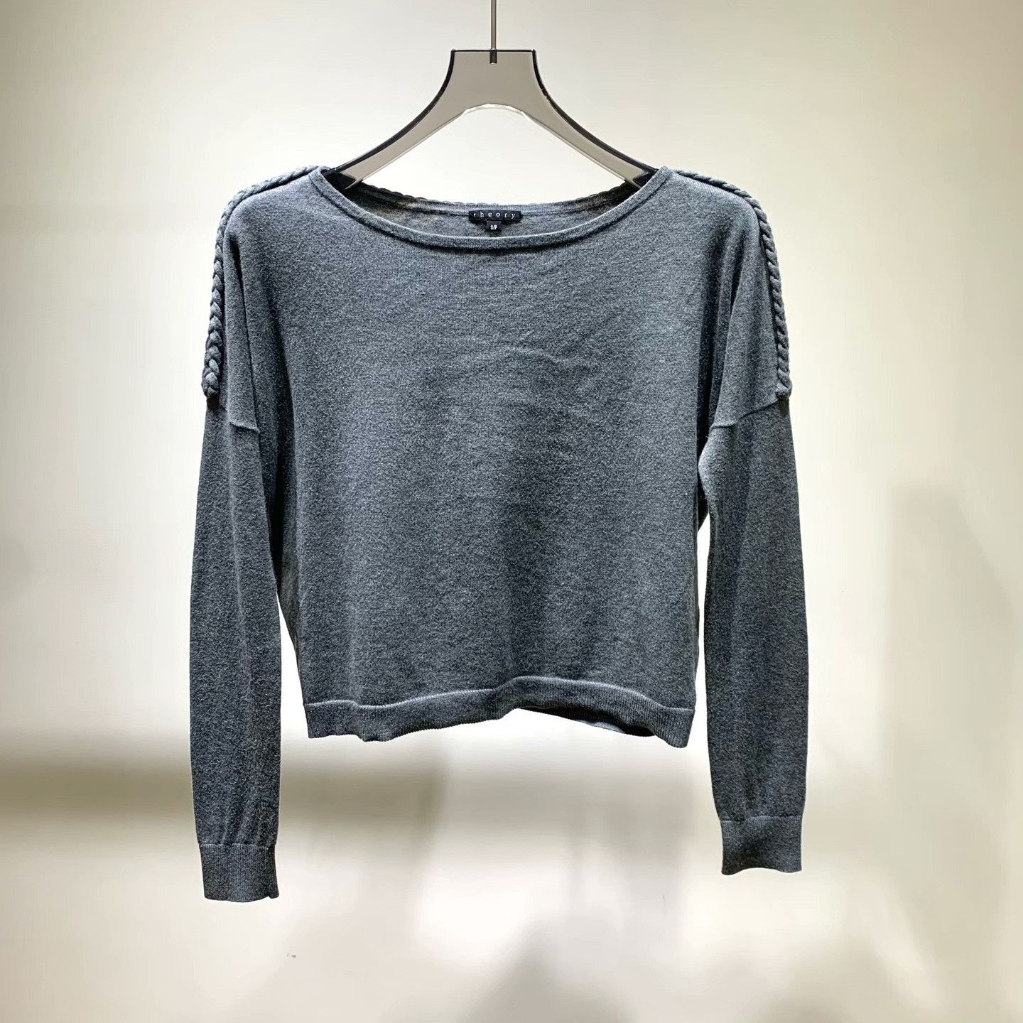 Other Knit Cropped Gray Sweater S Women Size S / US 4 / IT 40 - 1 Thumbnail