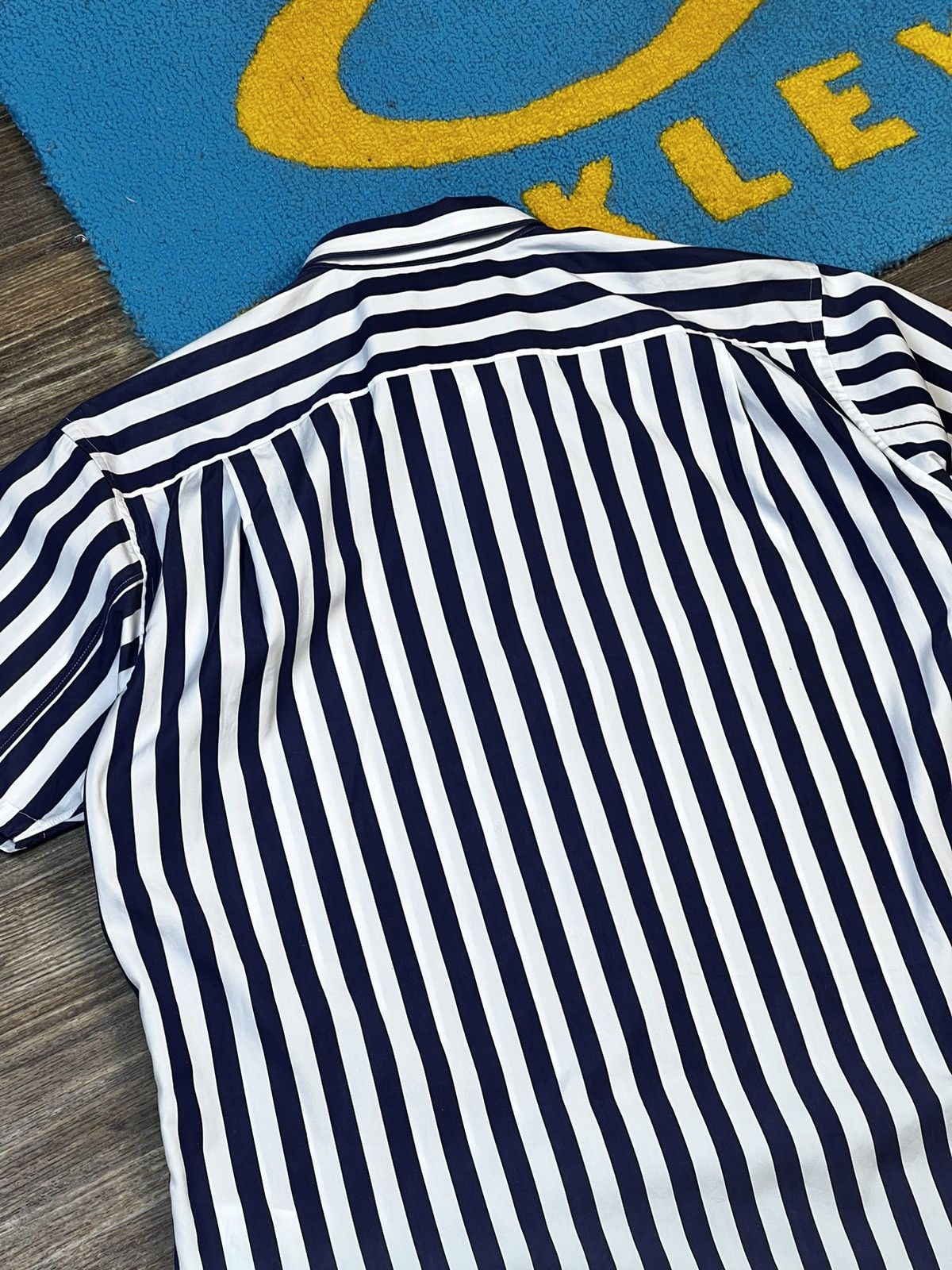 Comme des Garcons SHIRT × Vintage Comme Des Garçons SHIRT Stripped Blue Buttons Up Shirt Size US L / EU 52-54 / 3 - 9 Thumbnail