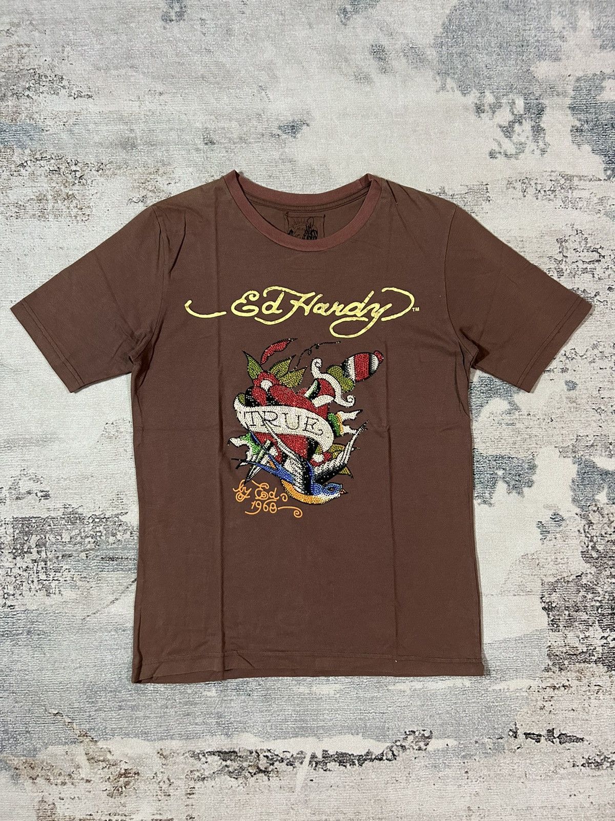 Ed Hardy Y2K Ed Hardy Skull Logo Tee Size US L / EU 52-54 / 3 - 1 Thumbnail