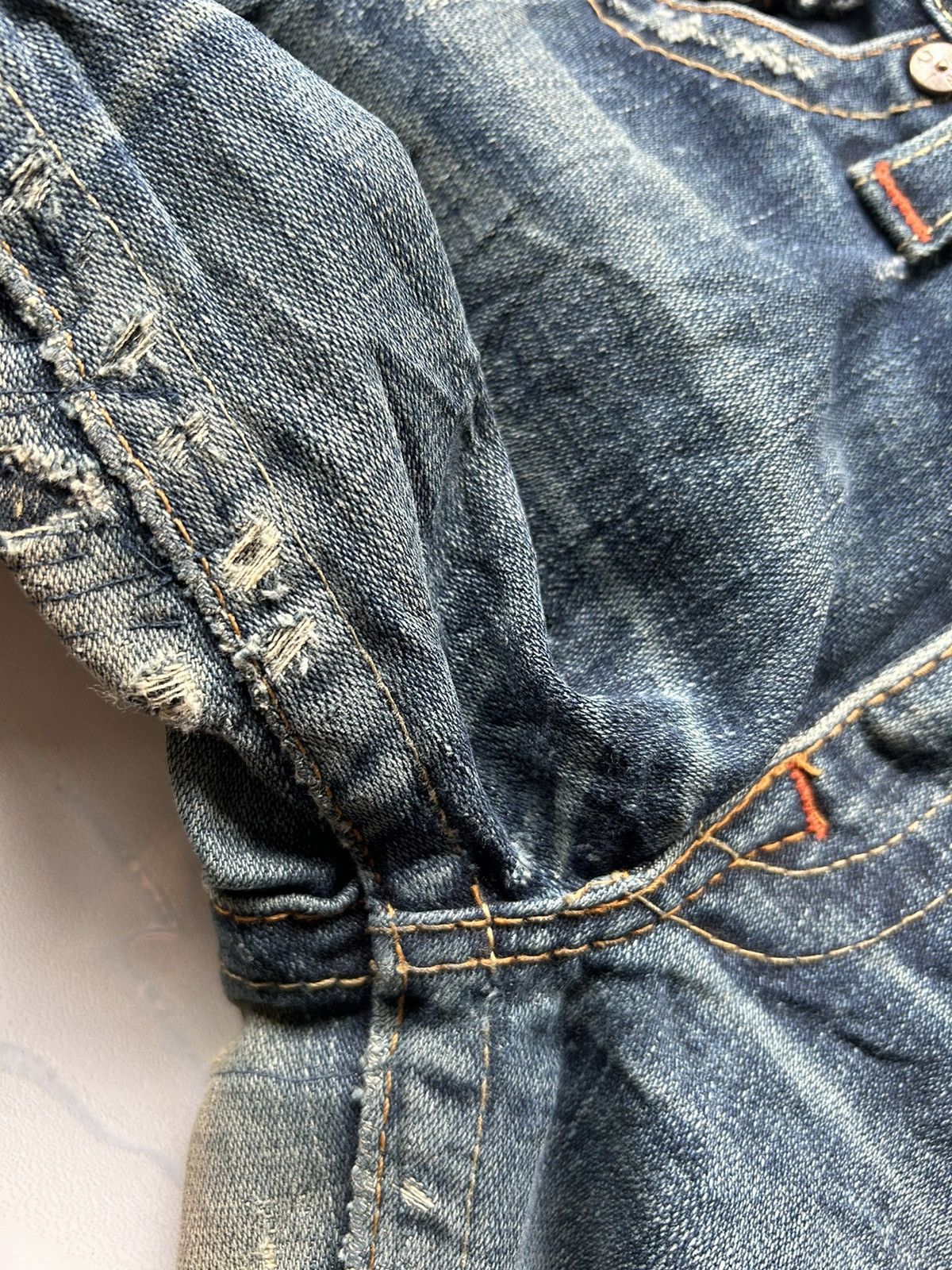 True Religion True Religion Flare Distressed Denim Made in Usa ☠️ Size US 34 / EU 50 - 16 Thumbnail