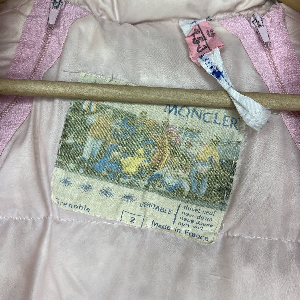 Moncler × Vintage Vintage Moncler Puffer Goose Down Jacket Pink Shiny 2in1 Size M / US 6-8 / IT 42-44 - 10 Thumbnail