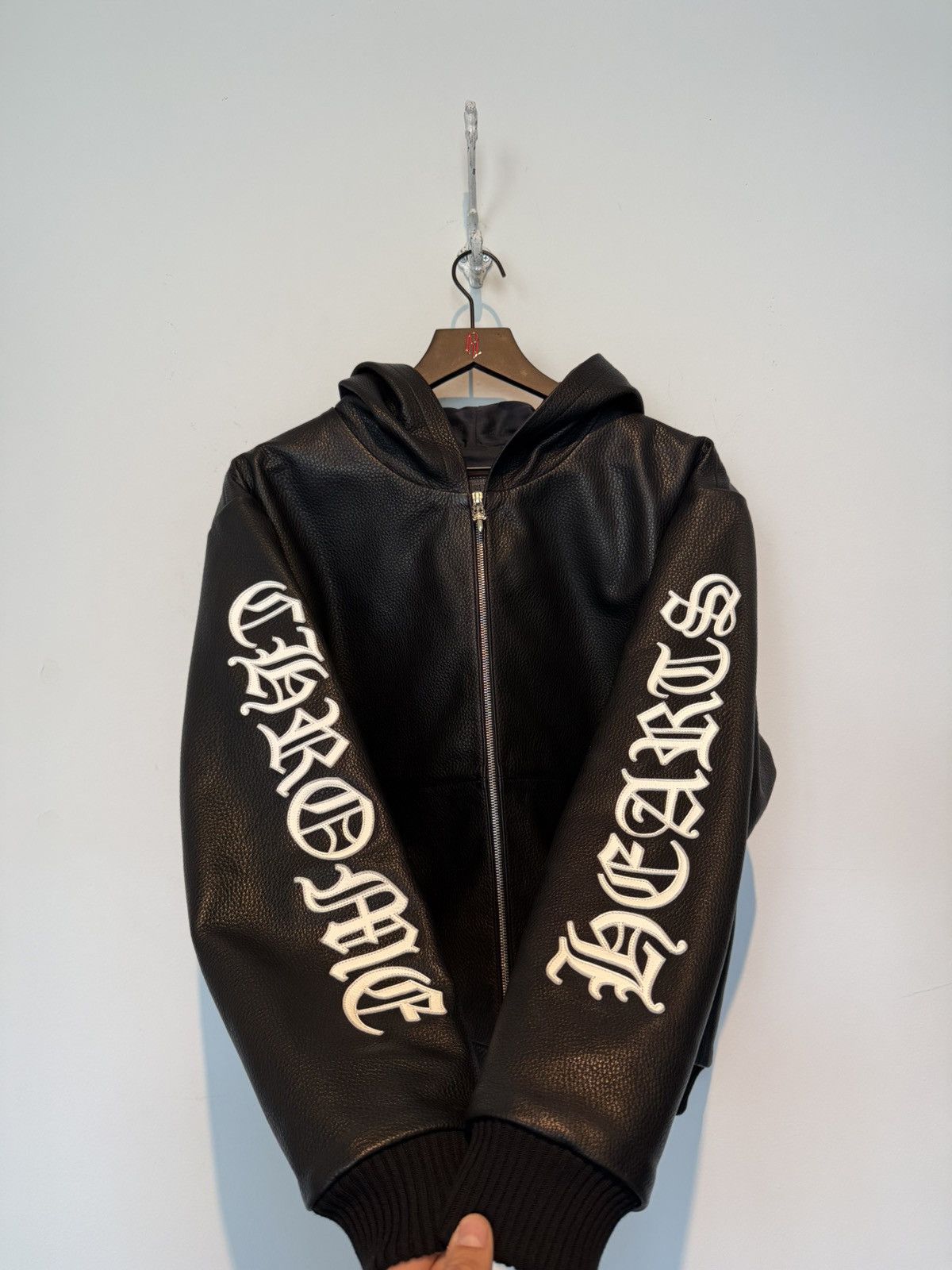 Chrome Hearts Chrome Hearts Leather Hooded Jacket Size US S / EU 44-46 / 1 - 14 Thumbnail