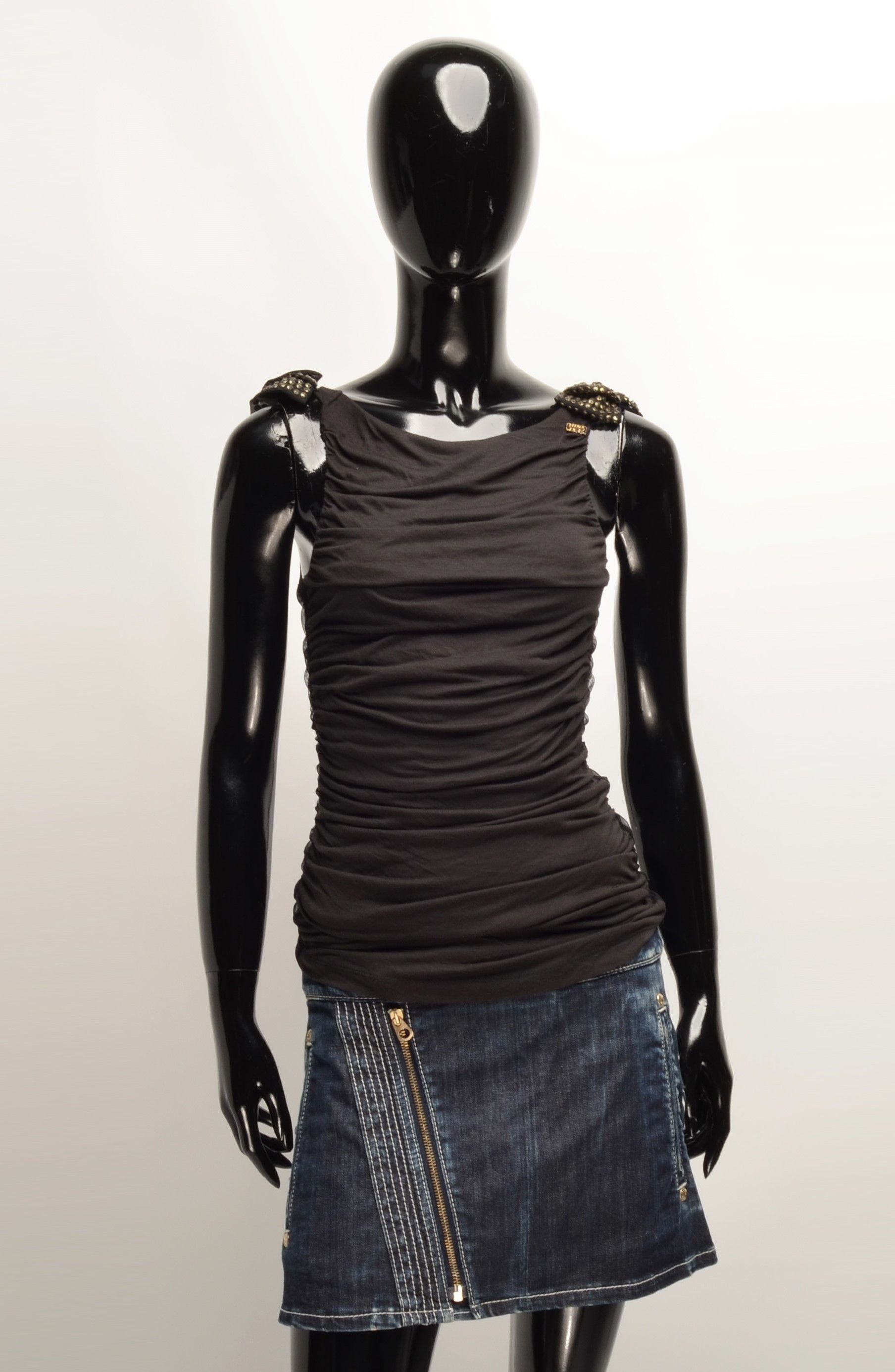 Miss Sixty × Vintage Miss Sixty Y2K 2000's Grunge Mesh Back Top Size S / US 4 / IT 40 - 1 Thumbnail