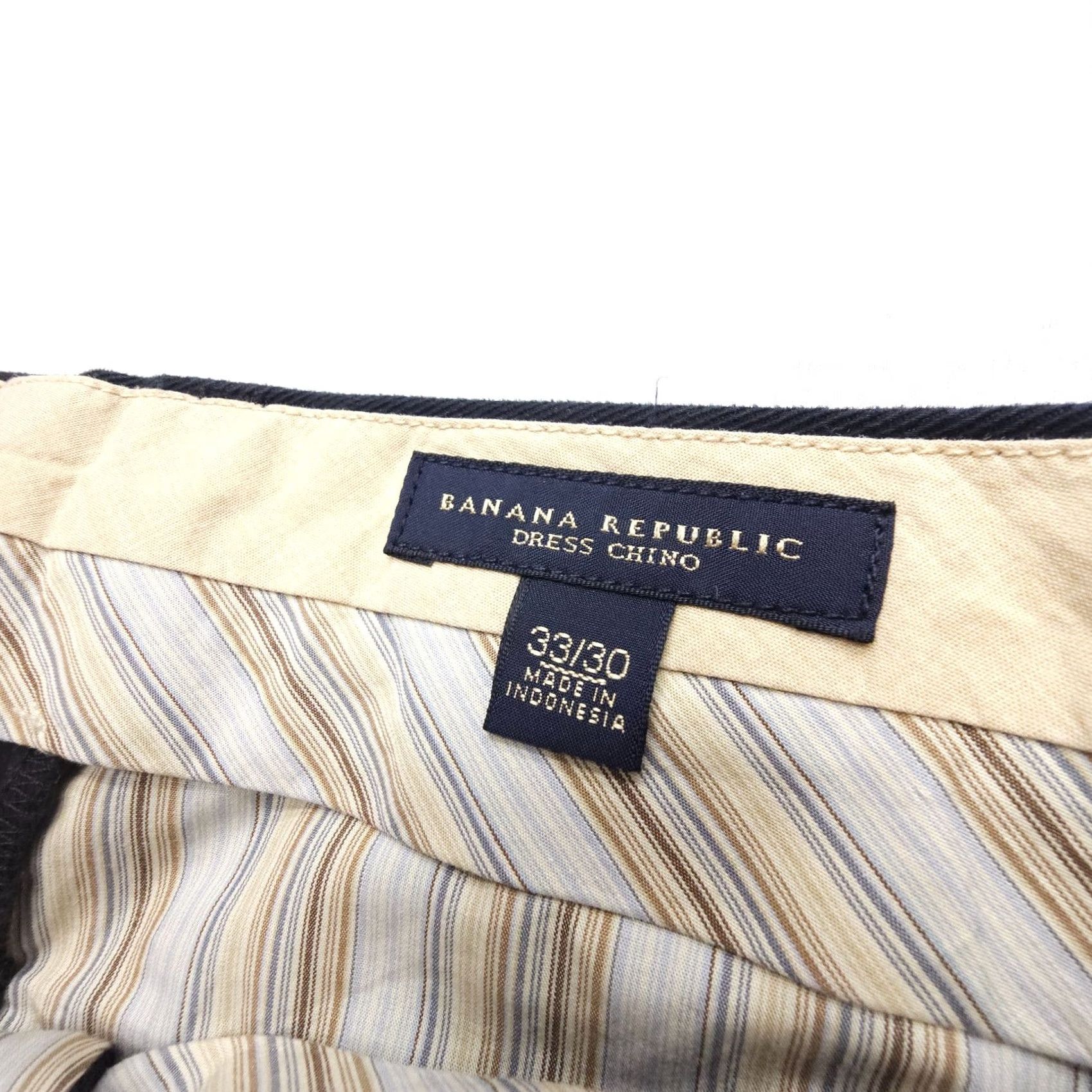 Banana Republic Banana Republic Pants Chino Mens 33x29 Black 100% Cotton Twill Regular Straight Preppy Vintage? No Size US 33 - 3 Thumbnail