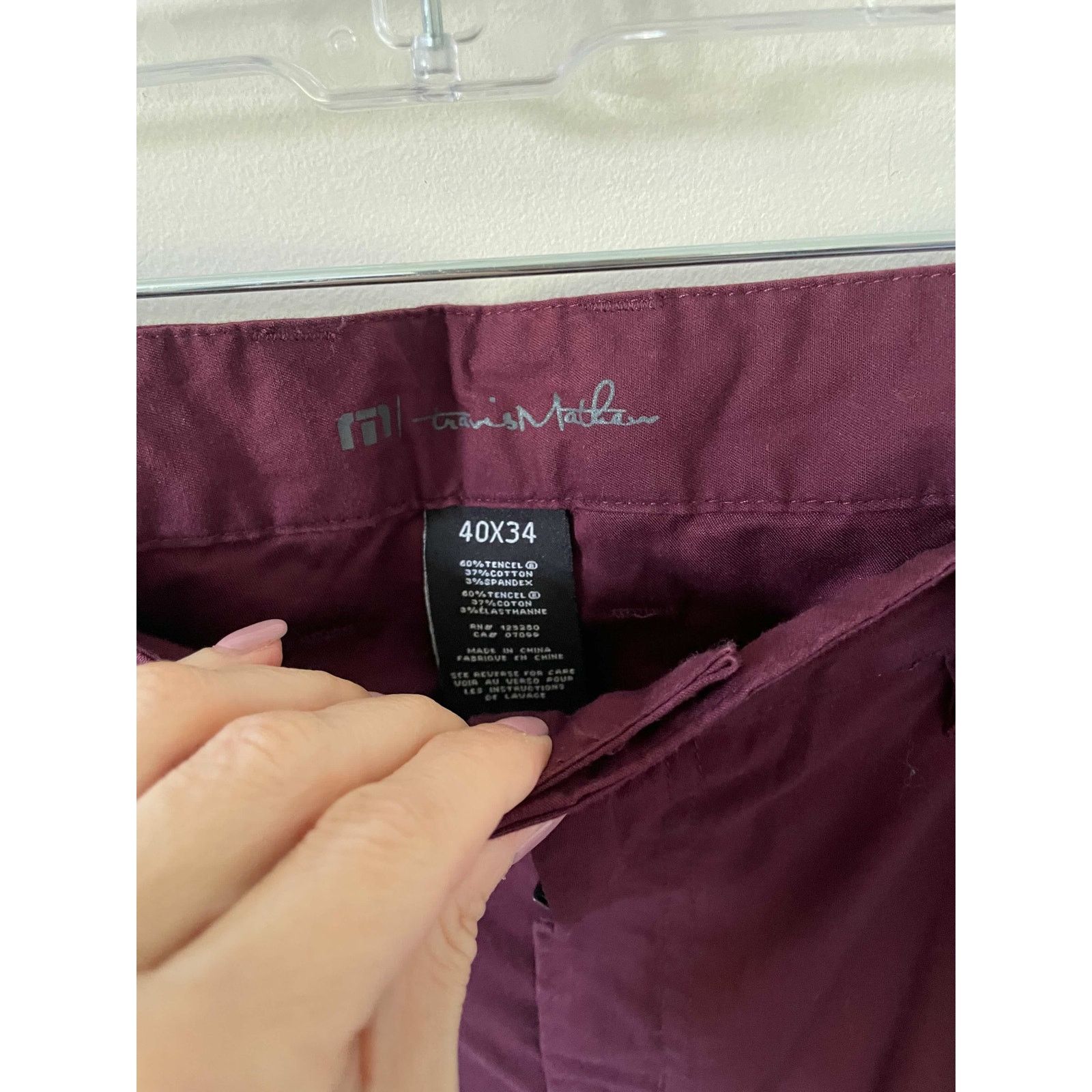 TravisMathew Travis Mathew Chino Golf Pant Wine Red Purple Size 40x34 NEW Size US 40 / EU 56 - 8 Thumbnail