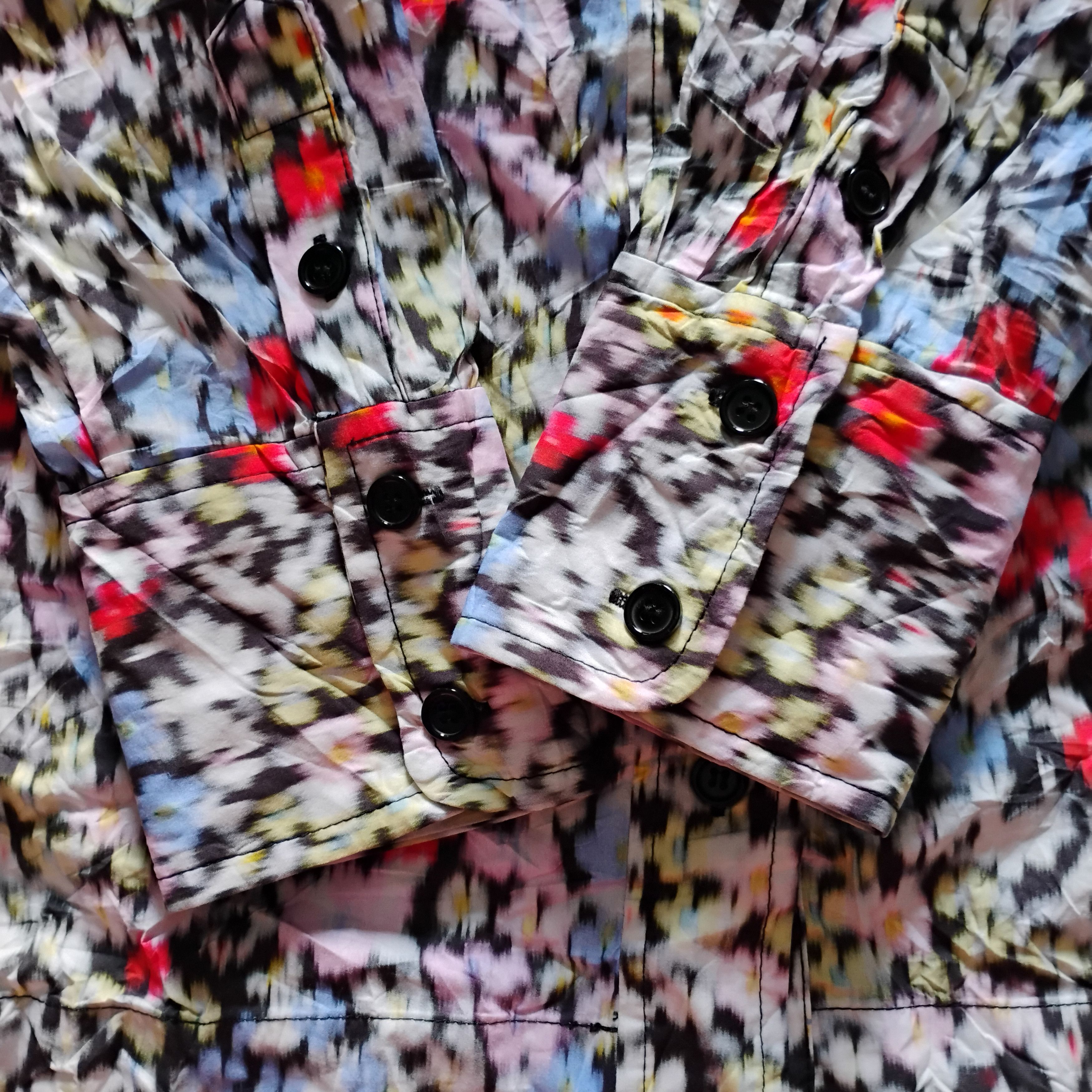 Ganni Ganni Floral Crinkle Collar Blouse Size S / US 4 / IT 40 - 3 Thumbnail