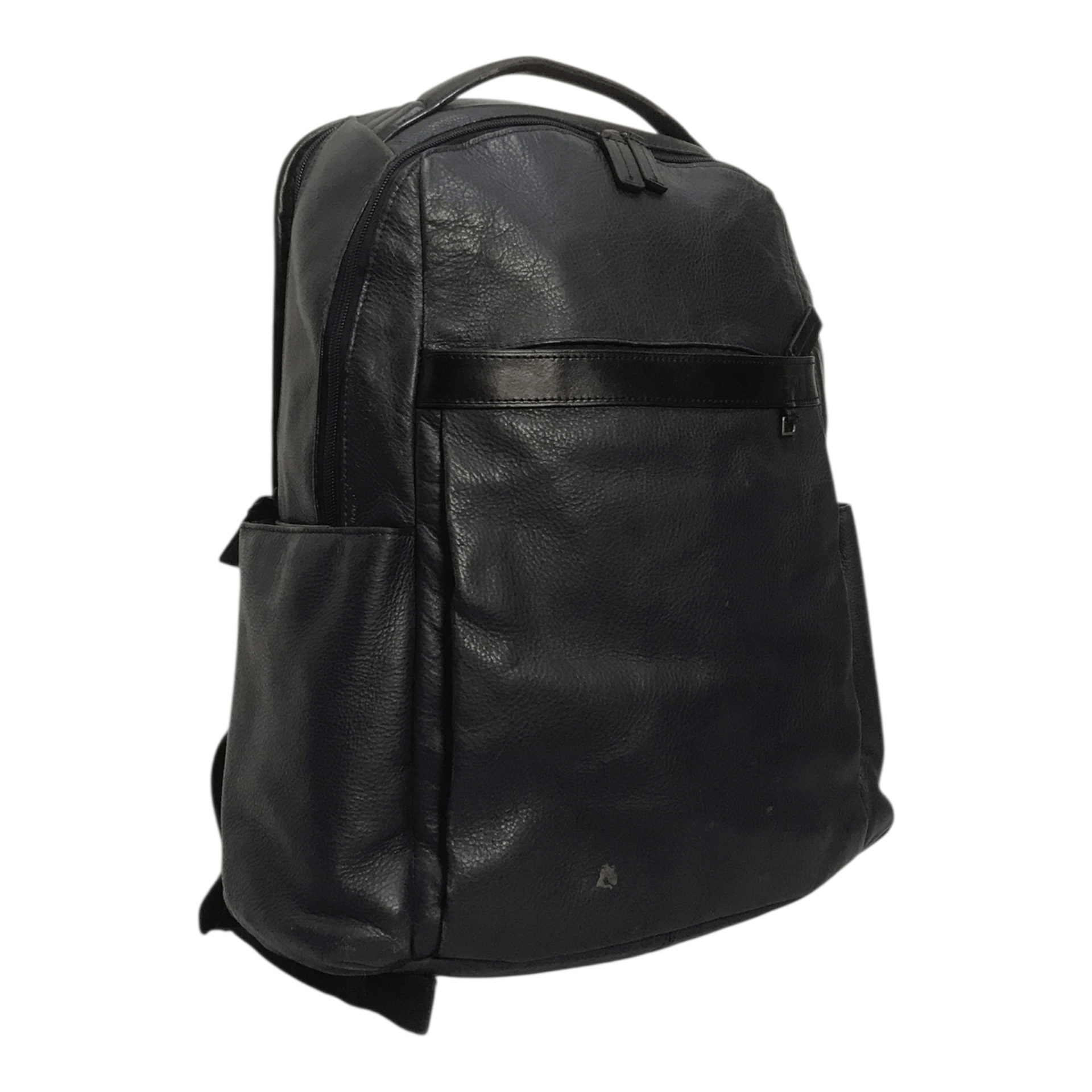 Tumi Tumi Leather Dark Blue Bagpack Size ONE SIZE - 7 Thumbnail