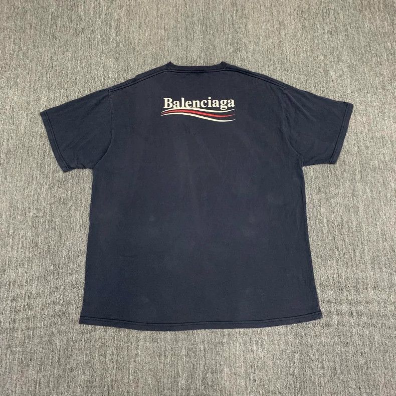 Balenciaga Balenciaga Navy blue Coca-Cola short-sleeve Size US XL / EU 56 / 4 - 2 Thumbnail