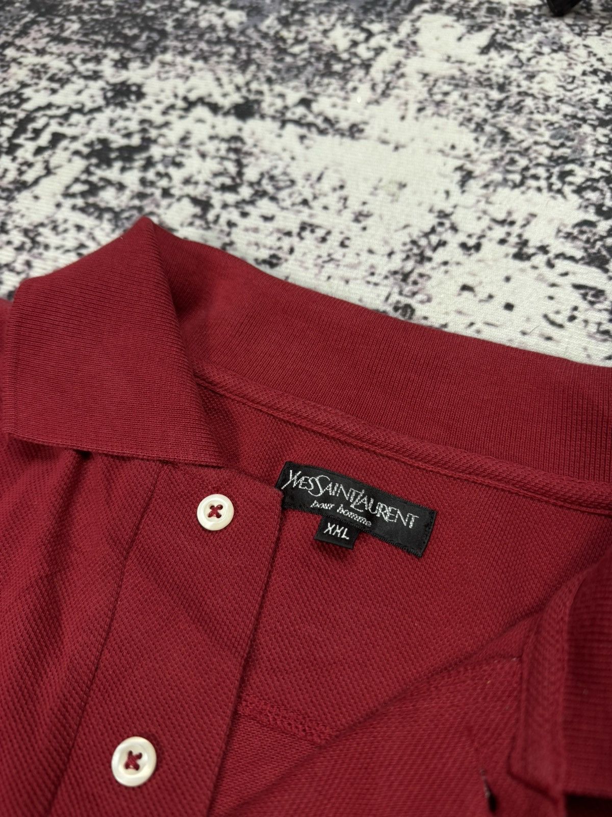 Vintage × Yves Saint Laurent Yves Saint Laurent Polo shirt Red Vintage XXL Size US XXL / EU 58 / 5 - 5 Thumbnail
