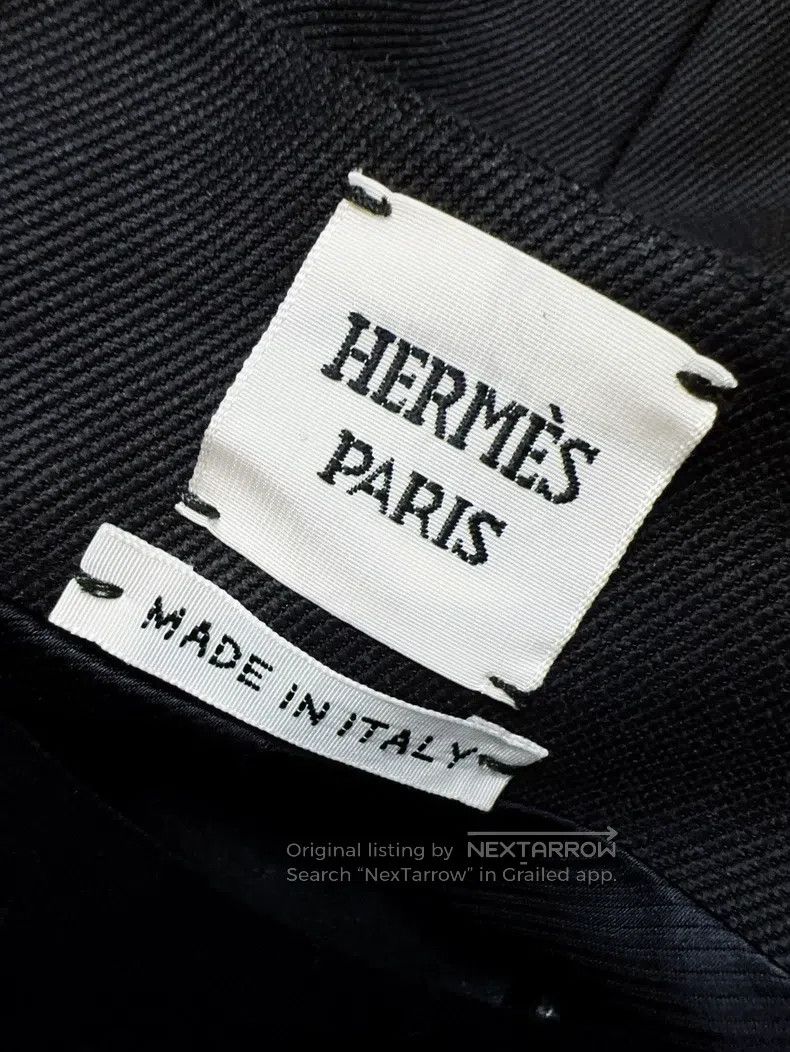 Hermes Hermes Black small V-neck lapel jacket Size XS / US 0-2 / IT 36-38 - 6 Thumbnail
