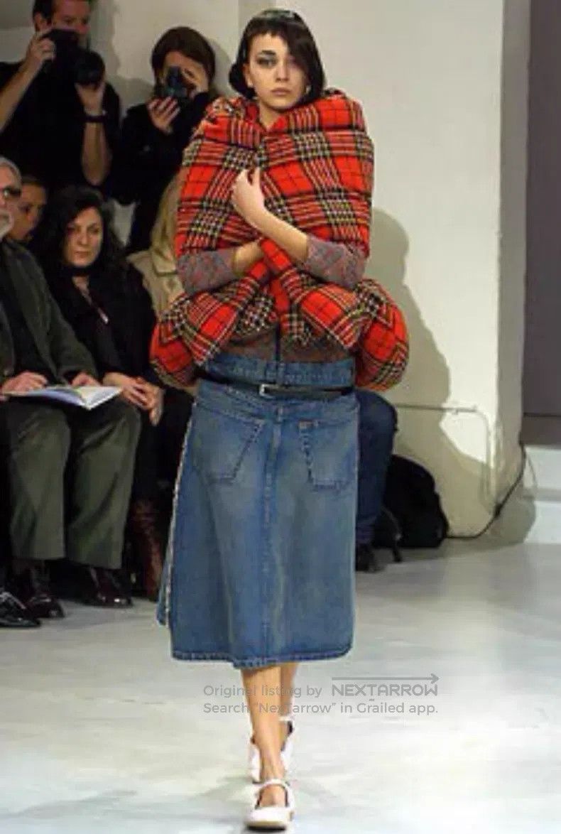 Junya Watanabe JUNYA WATANABE size M Vintage Deconstructed Denim Skirt Size 23" - 6 Thumbnail