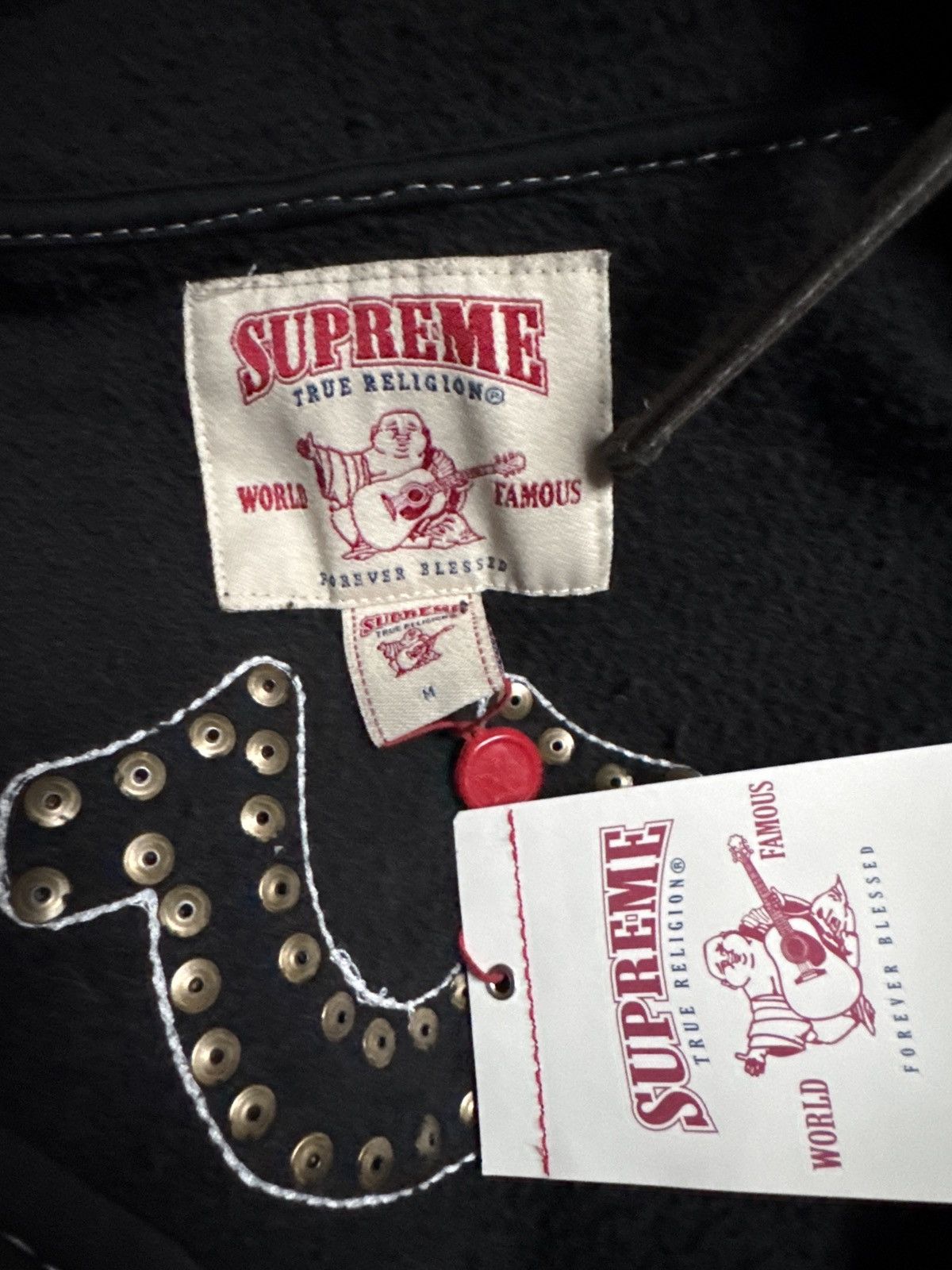 Supreme × True Religion Supreme®/True Religion® Zip Up Hooded Sweatshirt Size US M / EU 48-50 / 2 - 4 Thumbnail