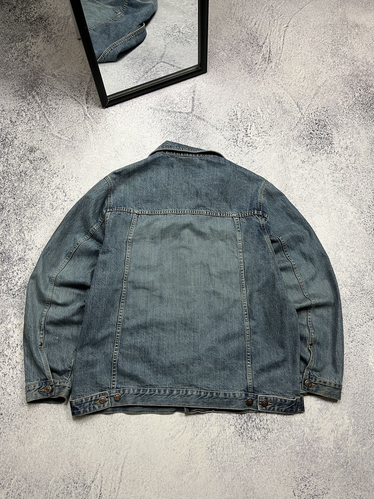 Oakley Crazy Vintage 00’s Oakley Industries Denim Jeans Jacket Y2k Size US XL / EU 56 / 4 - 13 Thumbnail