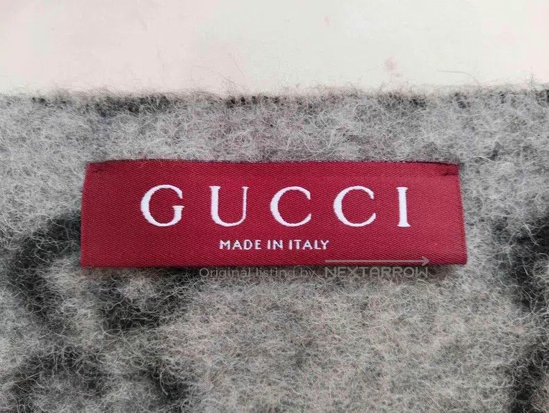 Gucci Gucci Double G jacquard knitted tassel double-sided wool s Size ONE SIZE - 3 Thumbnail