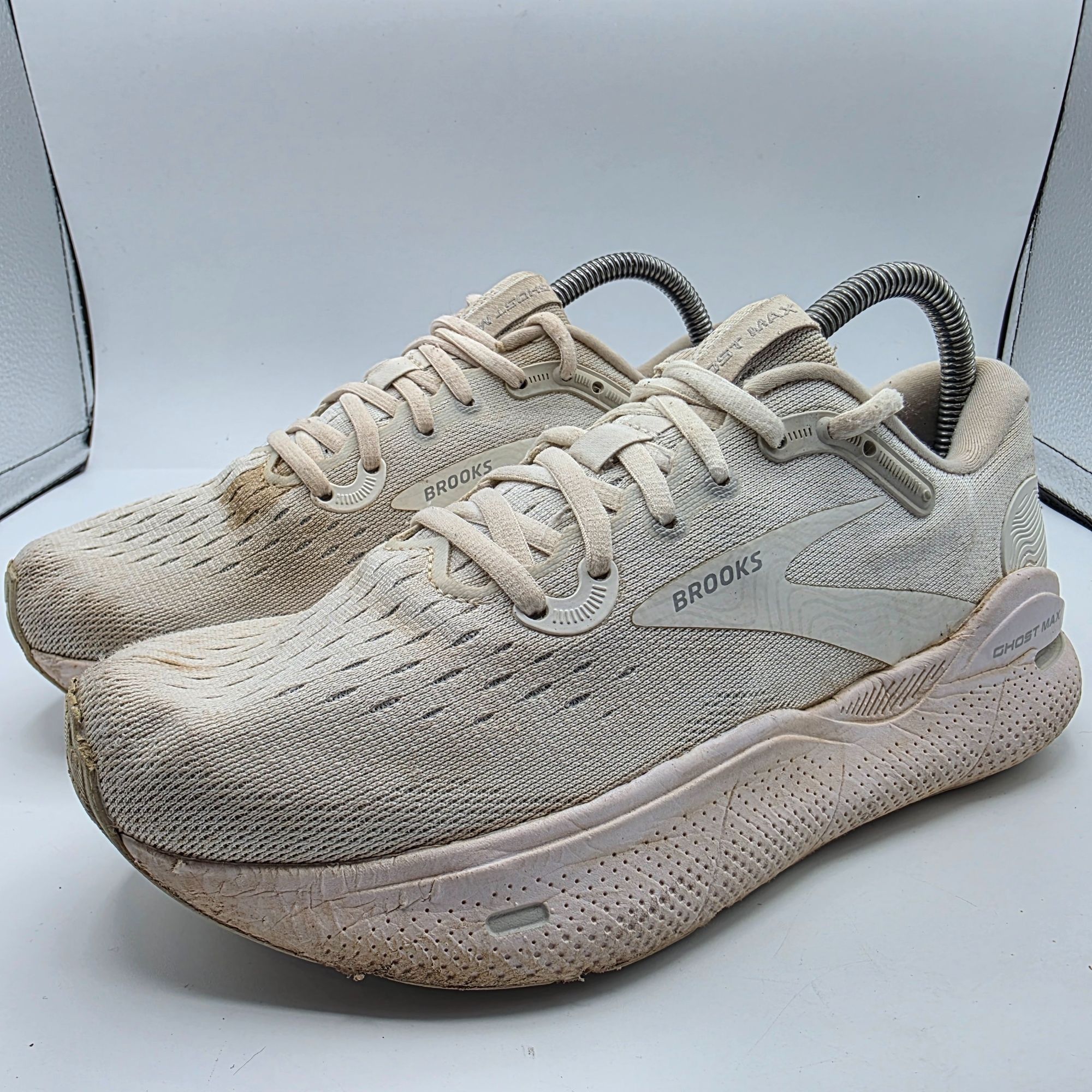 Brooks Brooks Ghost Max Womens Size 7.5 Wide White Athletic Shoes R Size US 7.5 / IT 37.5 - 4 Thumbnail