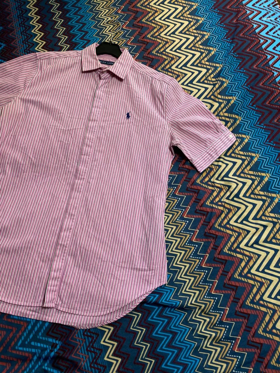 Ralph Lauren Vintage Y2K shirt Striped Ralph Lauren logo streetwear Size M / US 6-8 / IT 42-44 - 12 Thumbnail
