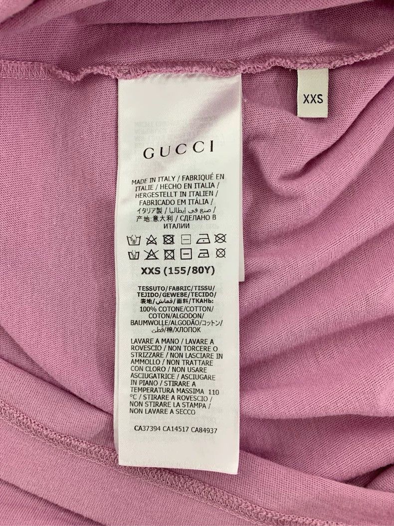 Gucci Gucci Pink pineapple print cotton round-neck short sleeves Size XXS / US 00 / IT 34 - 7 Thumbnail