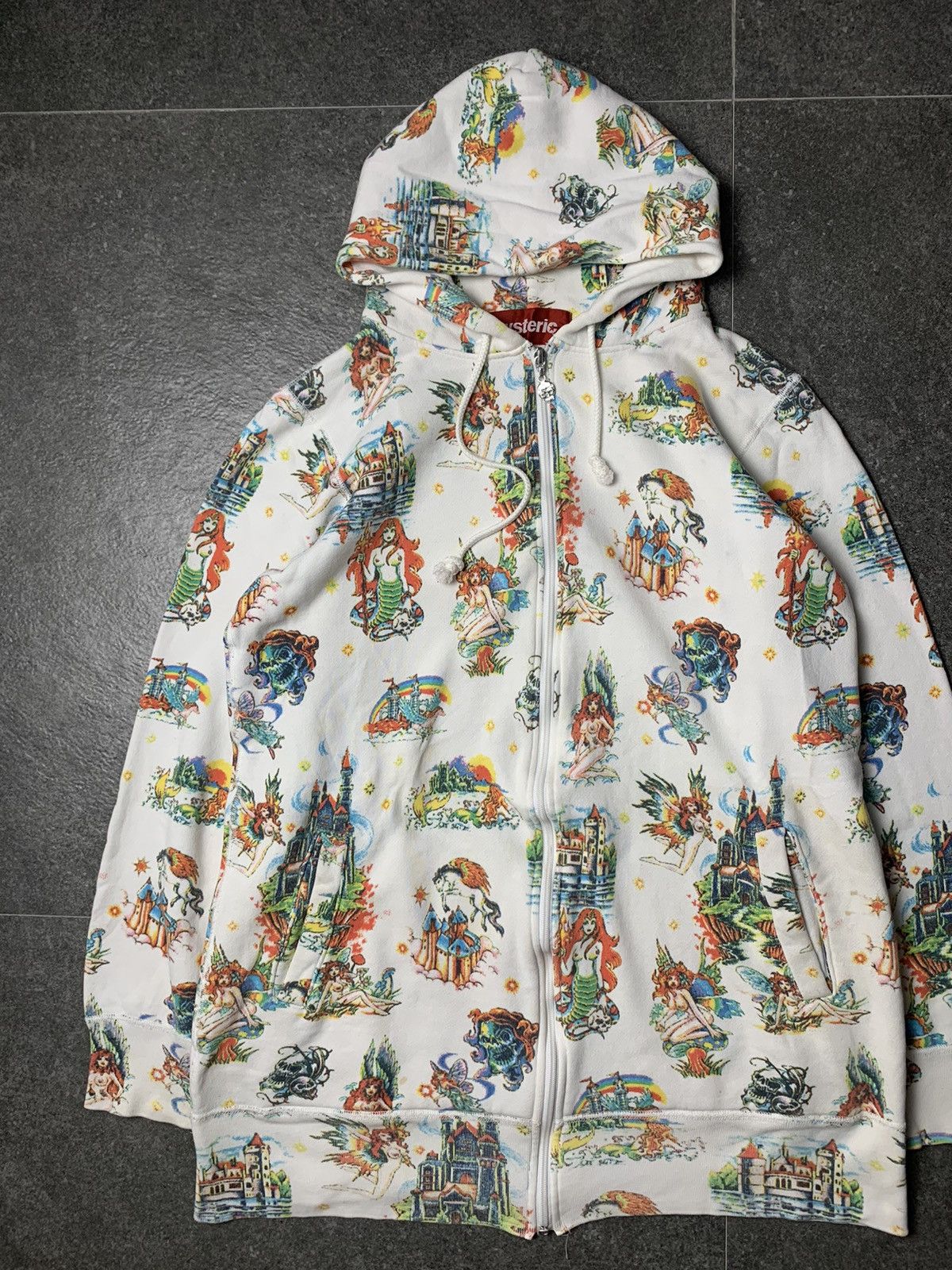 Hysteric Glamour 2000s Hysteric Glamour Nude Mermaid & Fairy Long Zip Hoodie Size US S / EU 44-46 / 1 - 3 Thumbnail