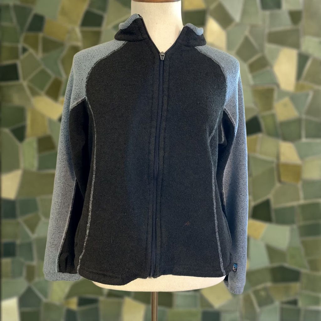 Vintage Kuhl Fleece Womens Small Brown Full Zip Alpaca Thumb Holes Pockets Size S / US 4 / IT 40 - 1 Thumbnail