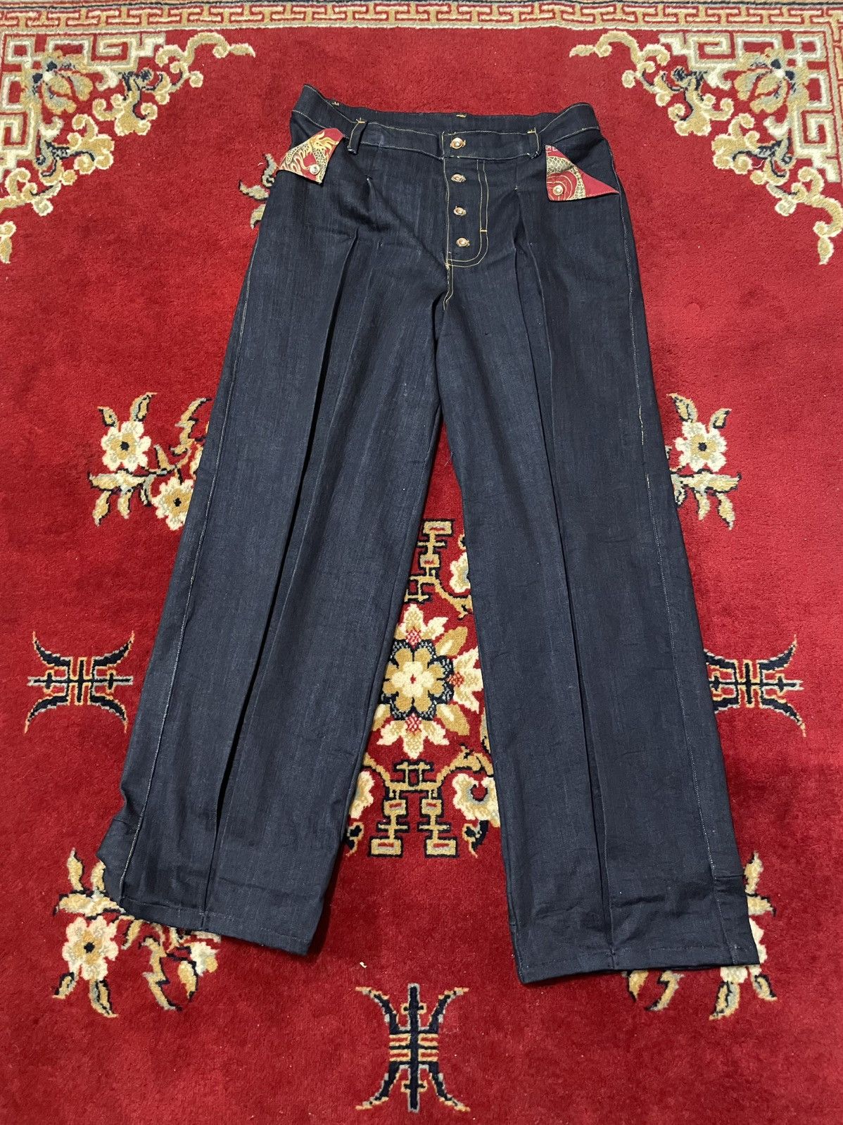 Other 34” 1 of 1 14oz raw indigo Chinese New Year Denim Size US 34 / EU 50 - 3 Thumbnail
