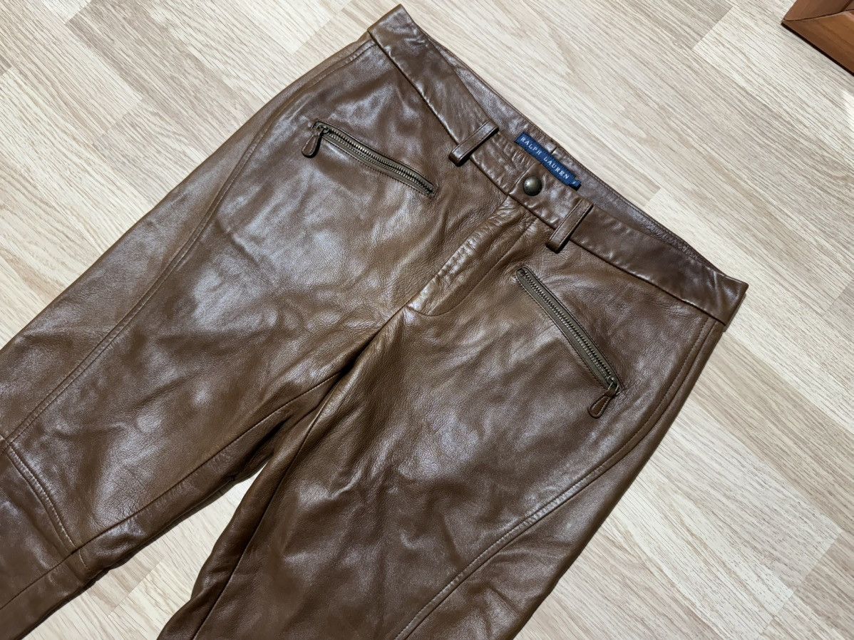 Designer × Polo Ralph Lauren × Ralph Lauren Ralph Lauren lambskin pants 8 Size 30" / US 8 / IT 44 - 4 Thumbnail