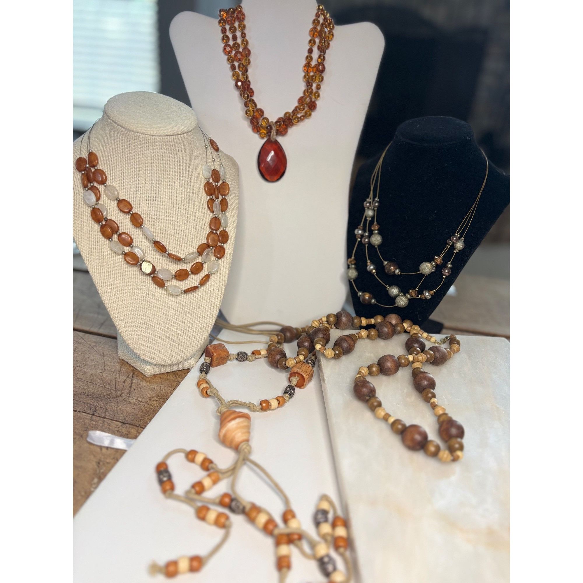 Other Vintage Beaded Necklace Collection- 5 necklaces Size ONE SIZE - 1 Thumbnail