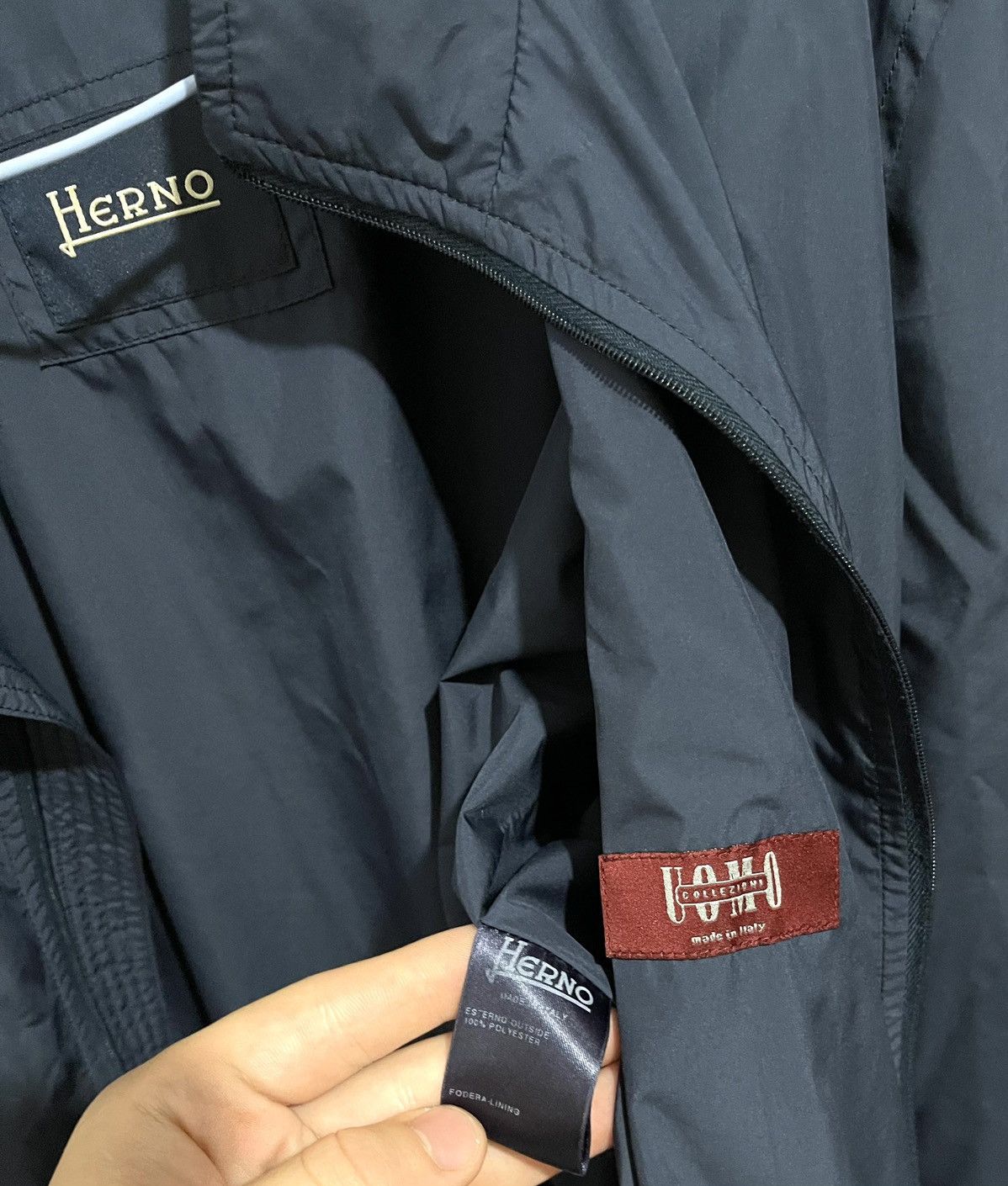 Herno Herno Lightweight Windbreaker – Navy, Size L/XL Size US XL / EU 56 / 4 - 4 Thumbnail