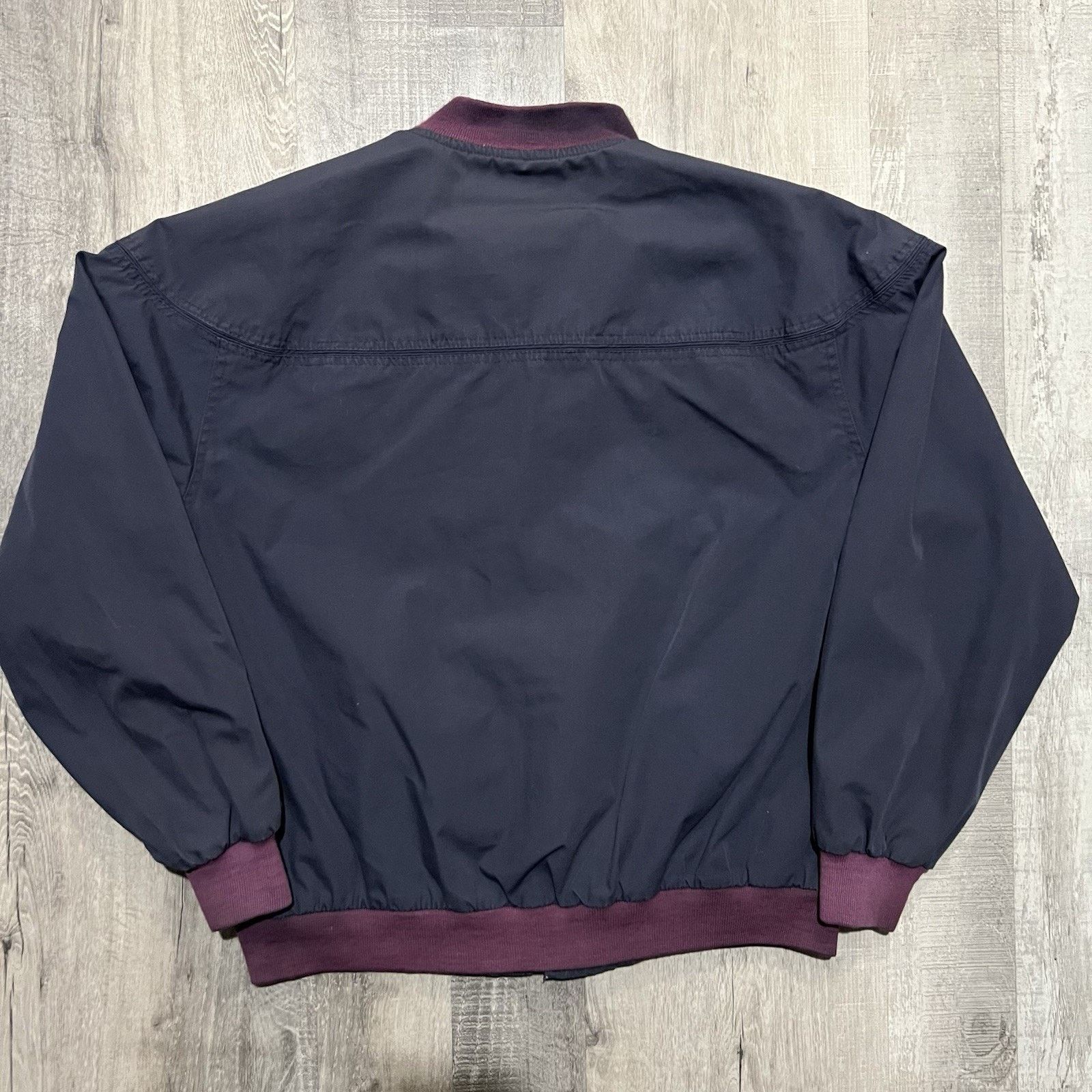 Vintage VTG Arnold Palmer Bomber Jacket Navy Bi-Swing Golfing Preppy Size US L / EU 52-54 / 3 - 2 Thumbnail