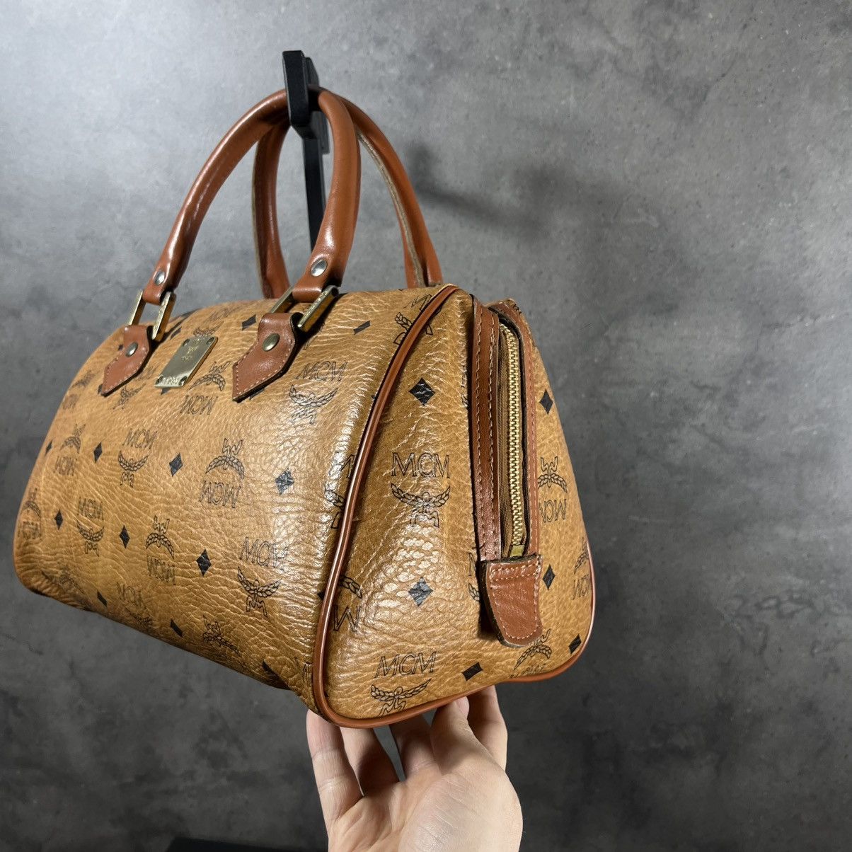 MCM Archive 80s MCM Archive Genuine Leather Keepall Hand Bag Size ONE SIZE - 7 Thumbnail