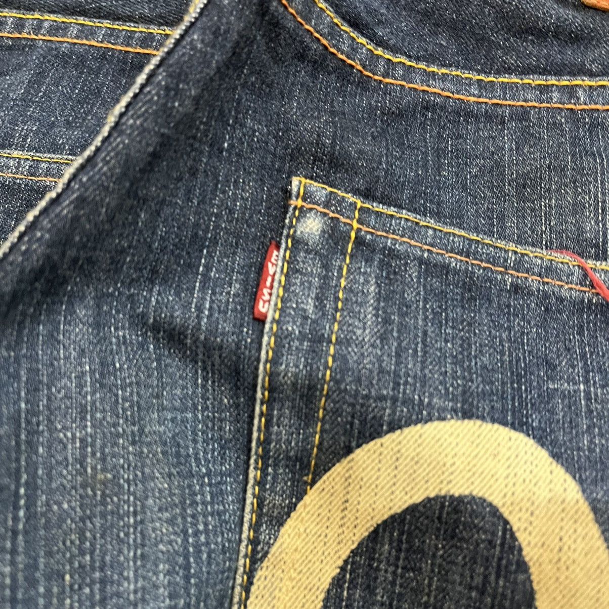Evisu × Japanese Brand Vintage Evisu Selvedge Lot 2001 32x35 Logo Denim Pants Size US 32 / EU 48 - 3 Thumbnail
