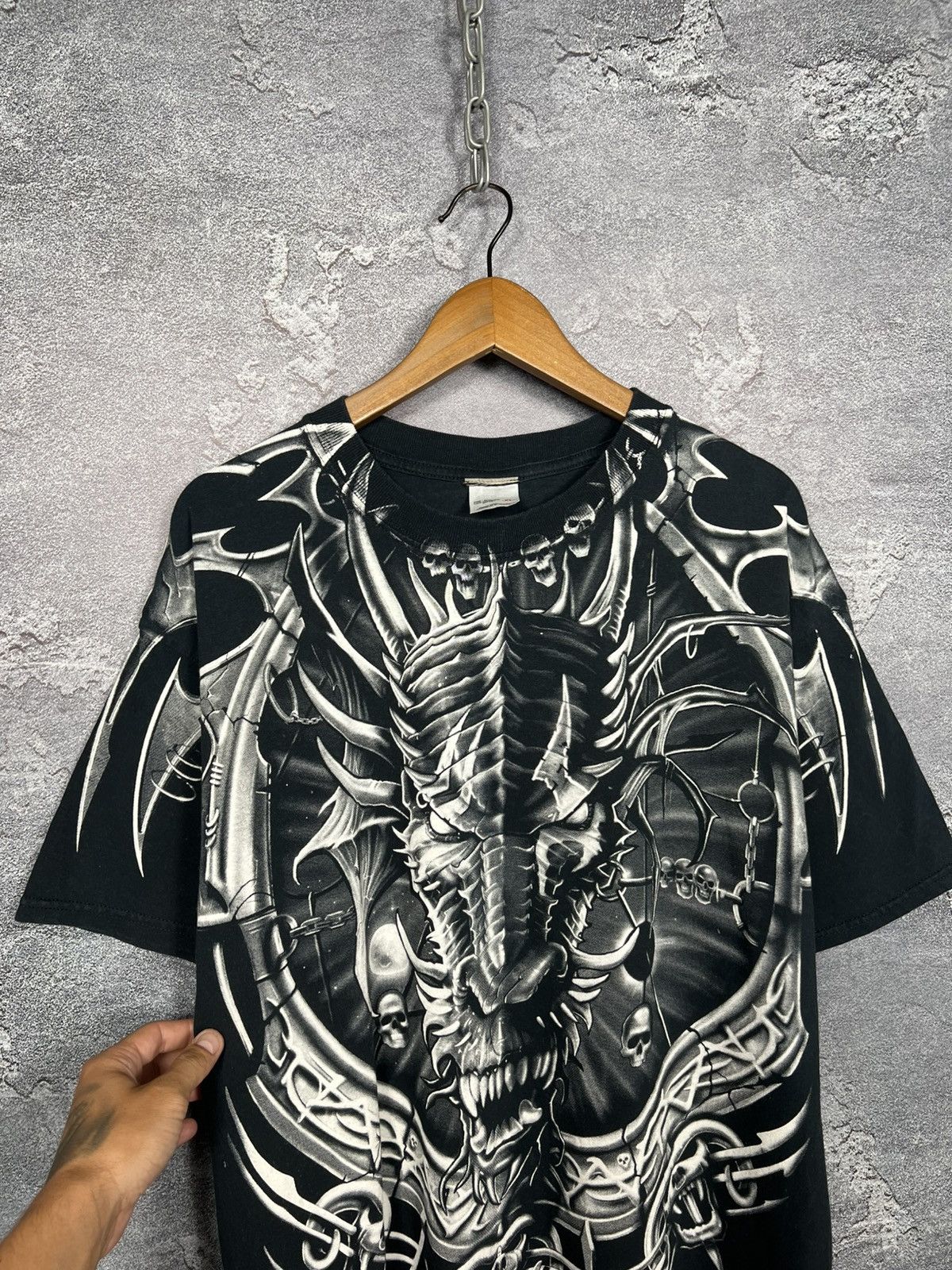 Liquid Blue Vintage Liquid Blue Dragon 2001 Graphics All Over Print Tee Size US XL / EU 56 / 4 - 3 Thumbnail