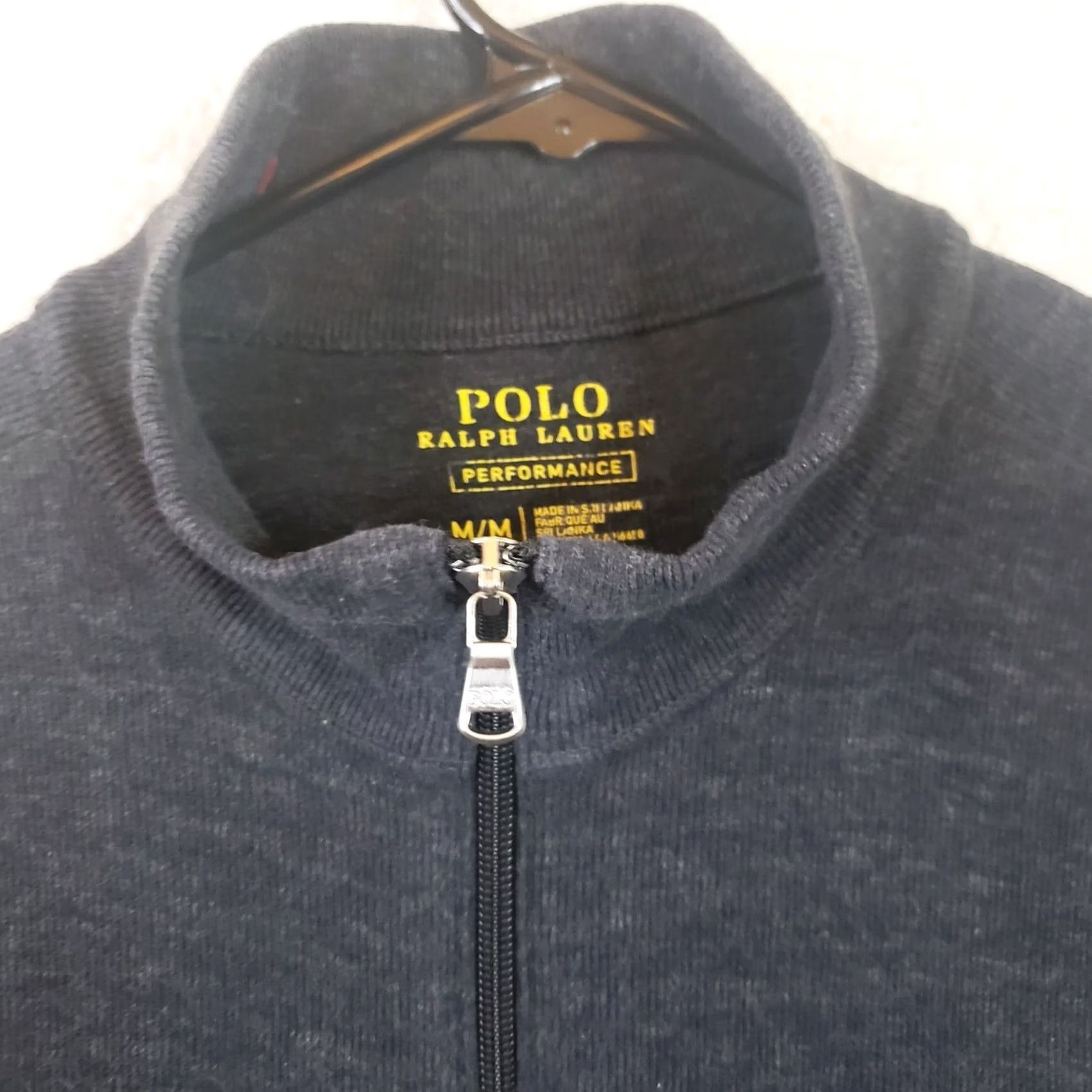 Polo Ralph Lauren Polo Ralph Lauren Jacket Performance Sweater Mens Size M Gray Full Zip Knit Mock Neck Embroidered Logo Zipper Regular Seasonal Casual Workwear 90s? Size US M / EU 48-50 / 2 - 6 Thumbnail