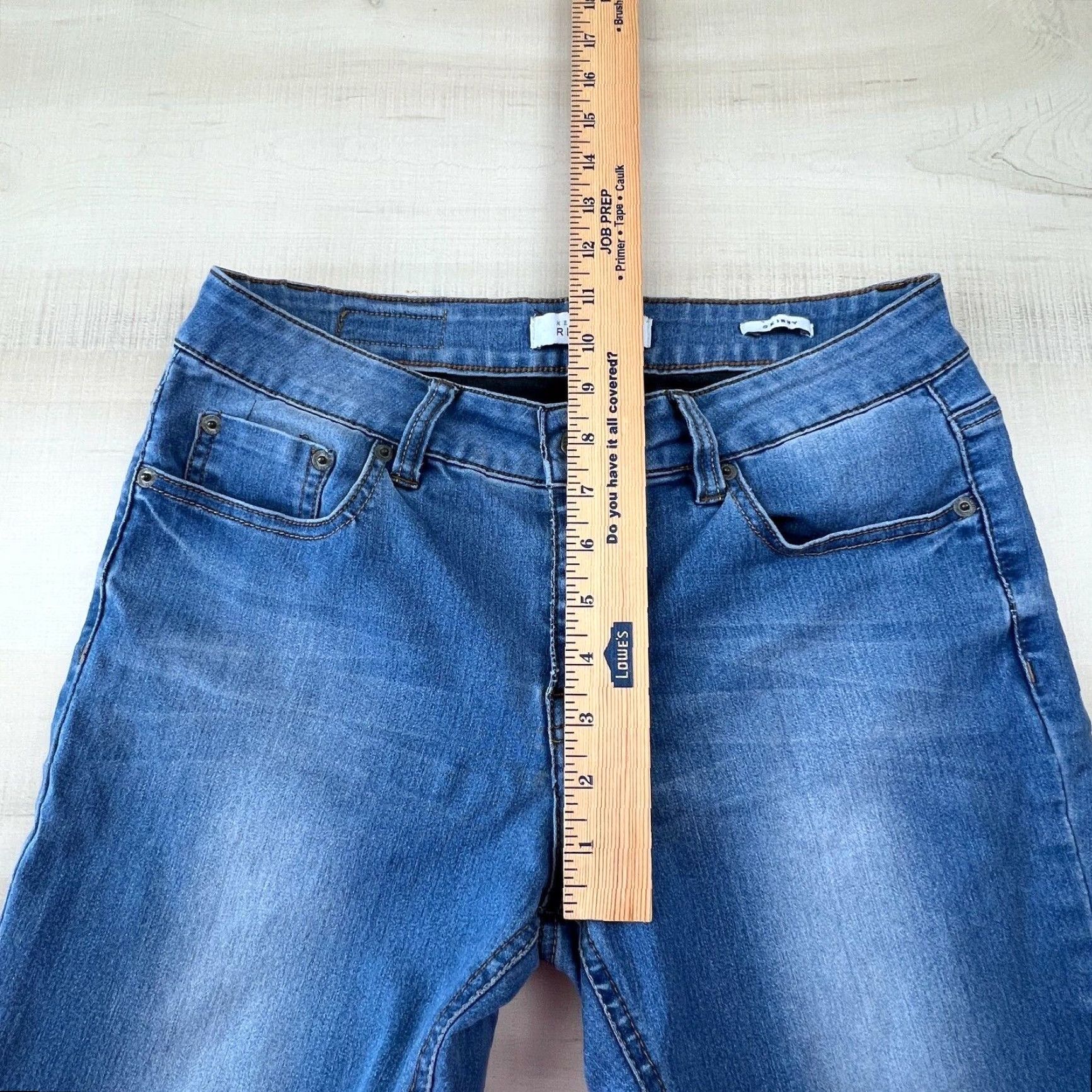 Kenneth Cole Kenneth Cole Reaction Womens Skinny Jeans Blue Medium Wash Mid Rise Stretch Size 8 Size 30" / US 8 / IT 44 - 6 Thumbnail