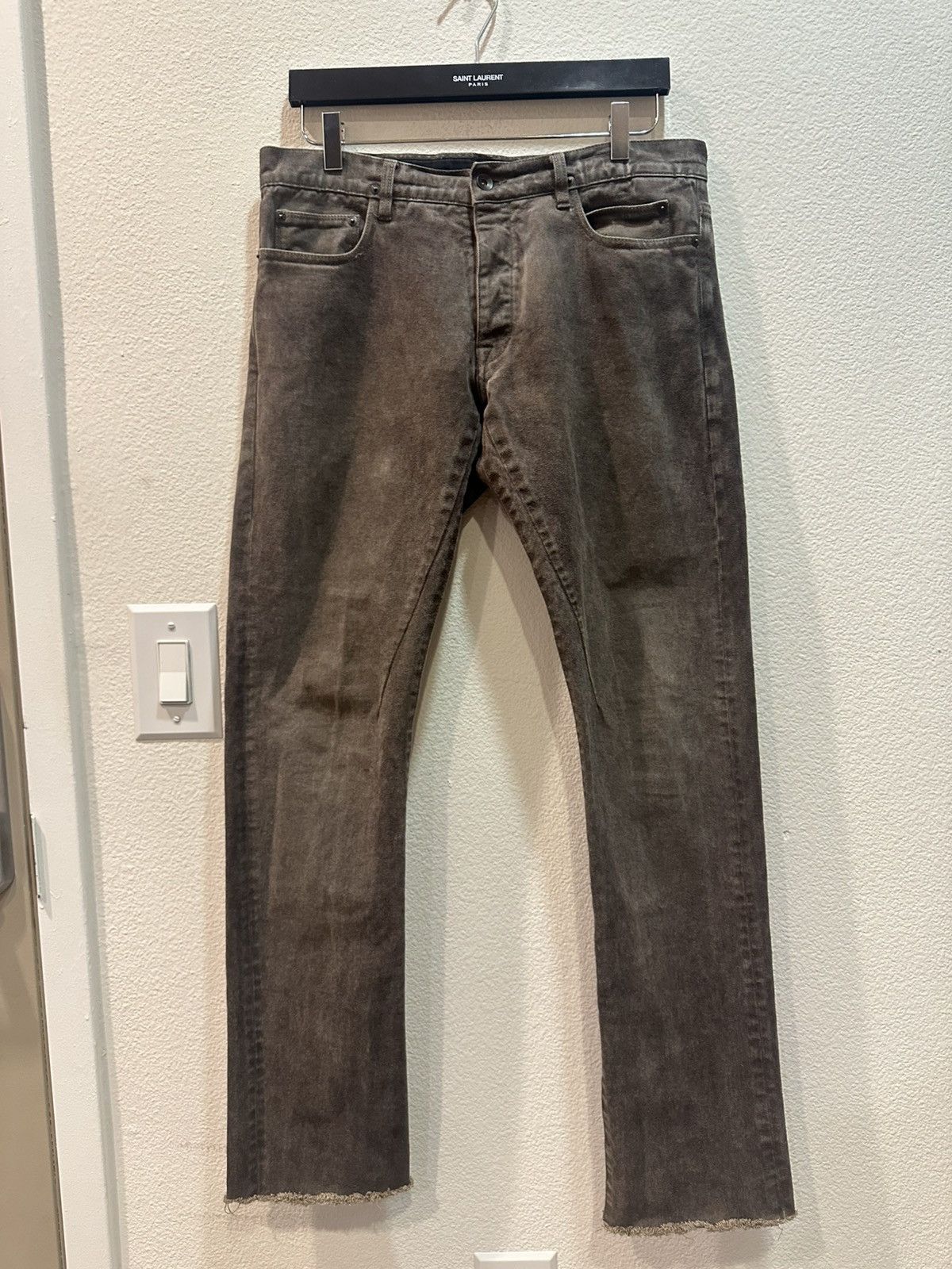 Rick Owens Bitter Washed Detroit Moleskin Jeans 32 Size US 32 / EU 48 - 1 Thumbnail