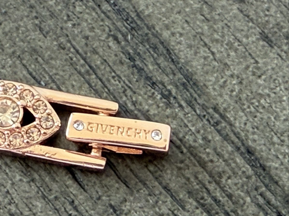 Givenchy Givenchy Crystal Eye Bracelet Rose Gold Tone Flex Chain Size ONE SIZE - 5 Thumbnail