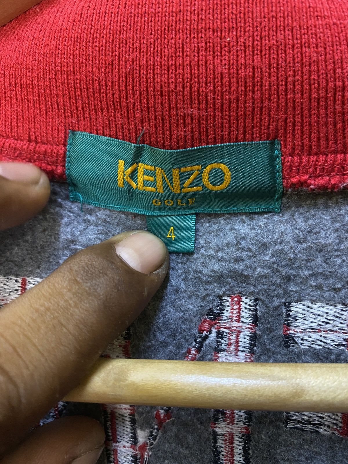 Kenzo Kenzo golf half zipper sweatshirt Size US L / EU 52-54 / 3 - 4 Thumbnail
