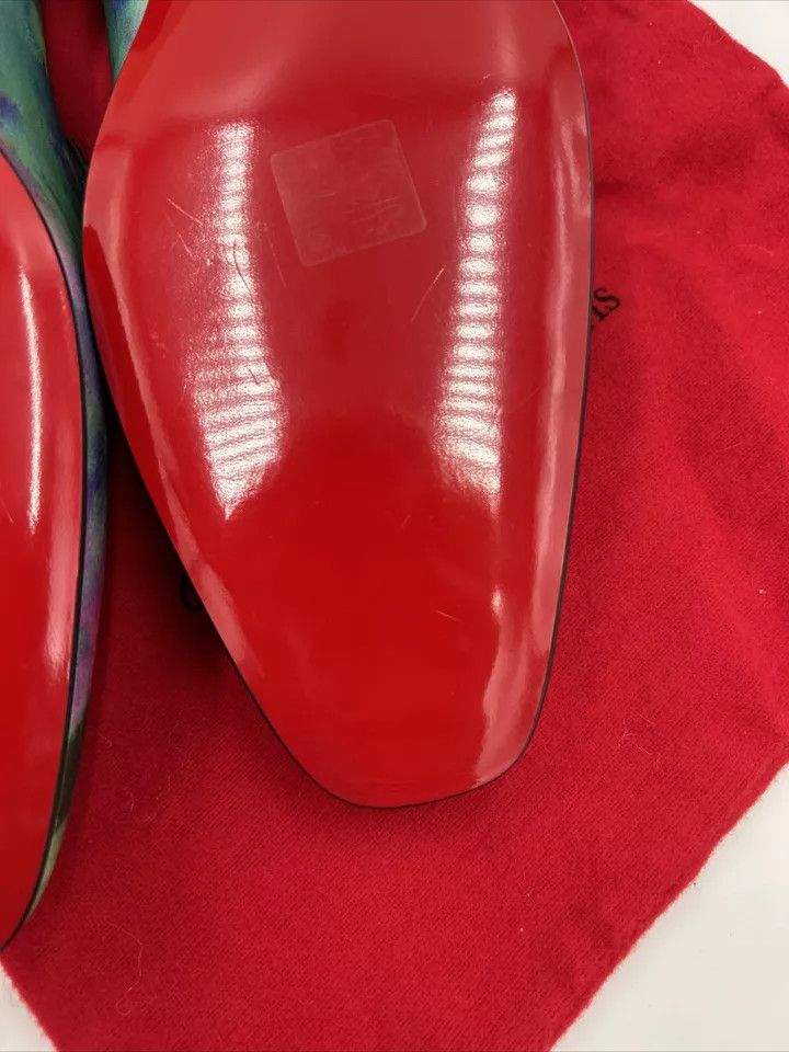 Christian Louboutin o1s1wg110924 Officialito Flat Shoes in Multicolor Size US 8 / EU 41 - 6 Thumbnail