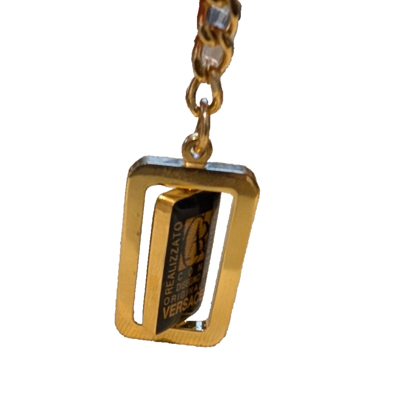 Versace VERSACE Goldtone Key Chain Della Collezione Key Ring EUC Size ONE SIZE - 2 Thumbnail