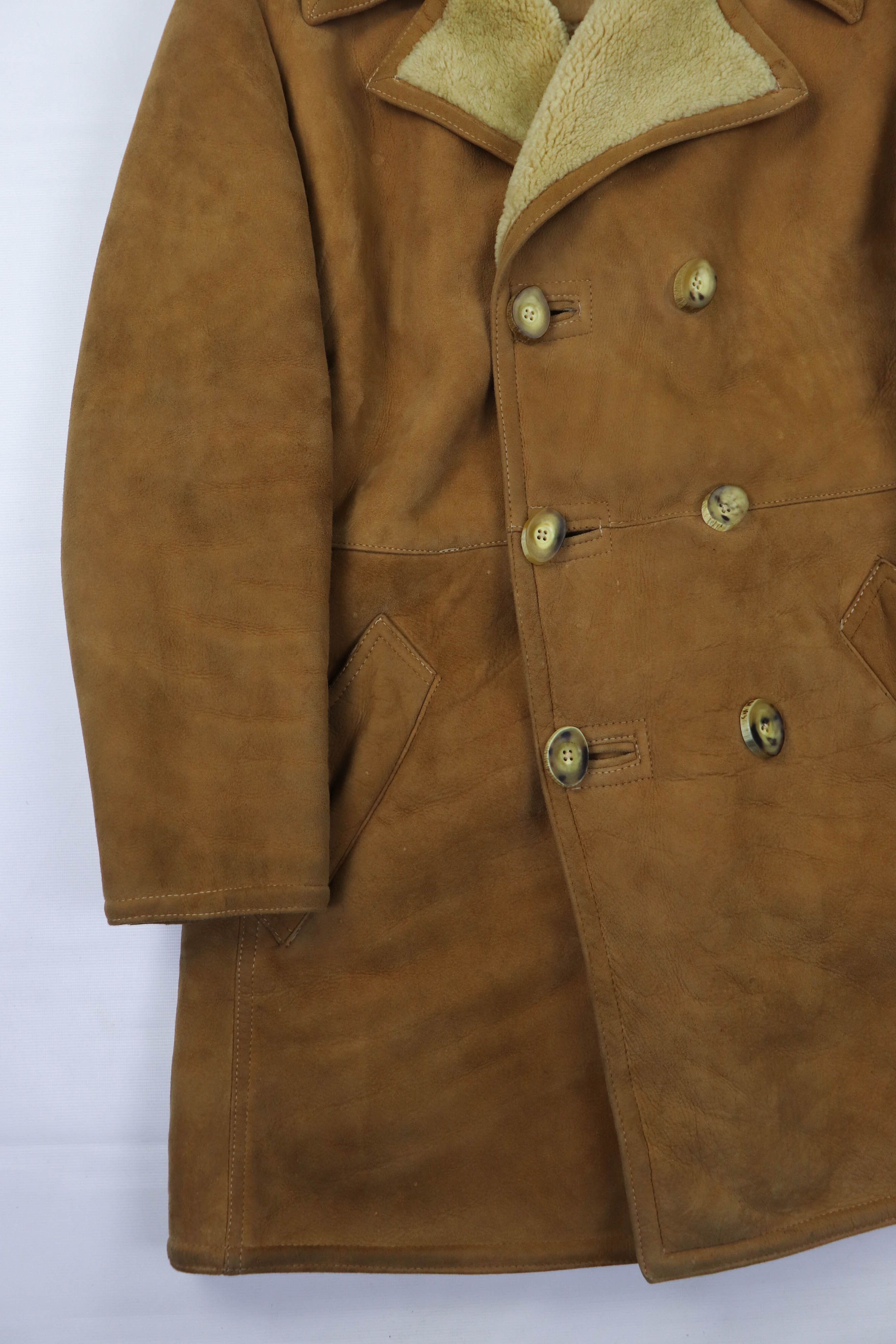 Harrods Vintage Californian Spring Lamb England Made Shearling Coat Size US M / EU 48-50 / 2 - 7 Thumbnail