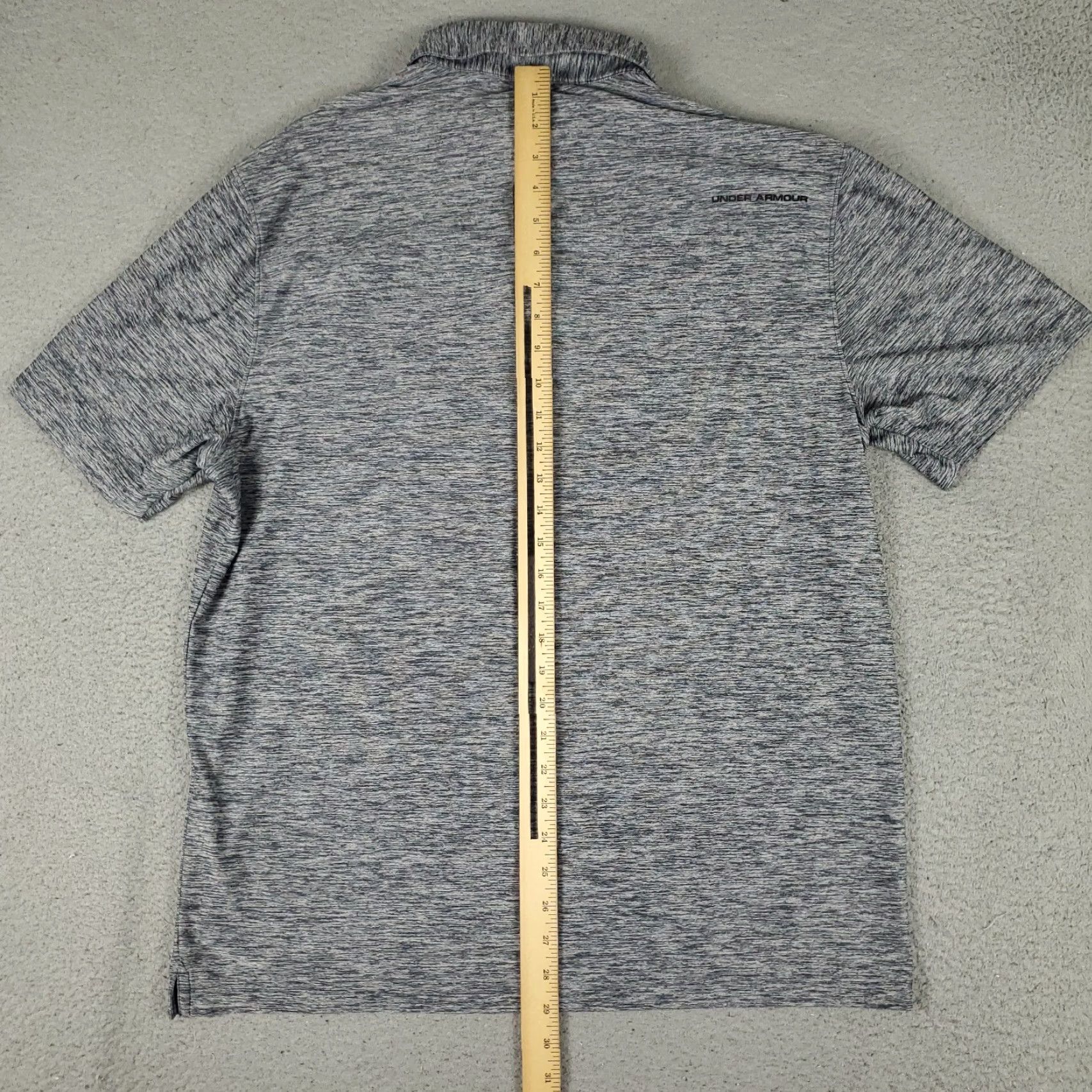 Under Armour Under Armour Polo Shirt Mens L Gray/Blue Golf Casual Short Sleeve Polo Size US L / EU 52-54 / 3 - 3 Thumbnail