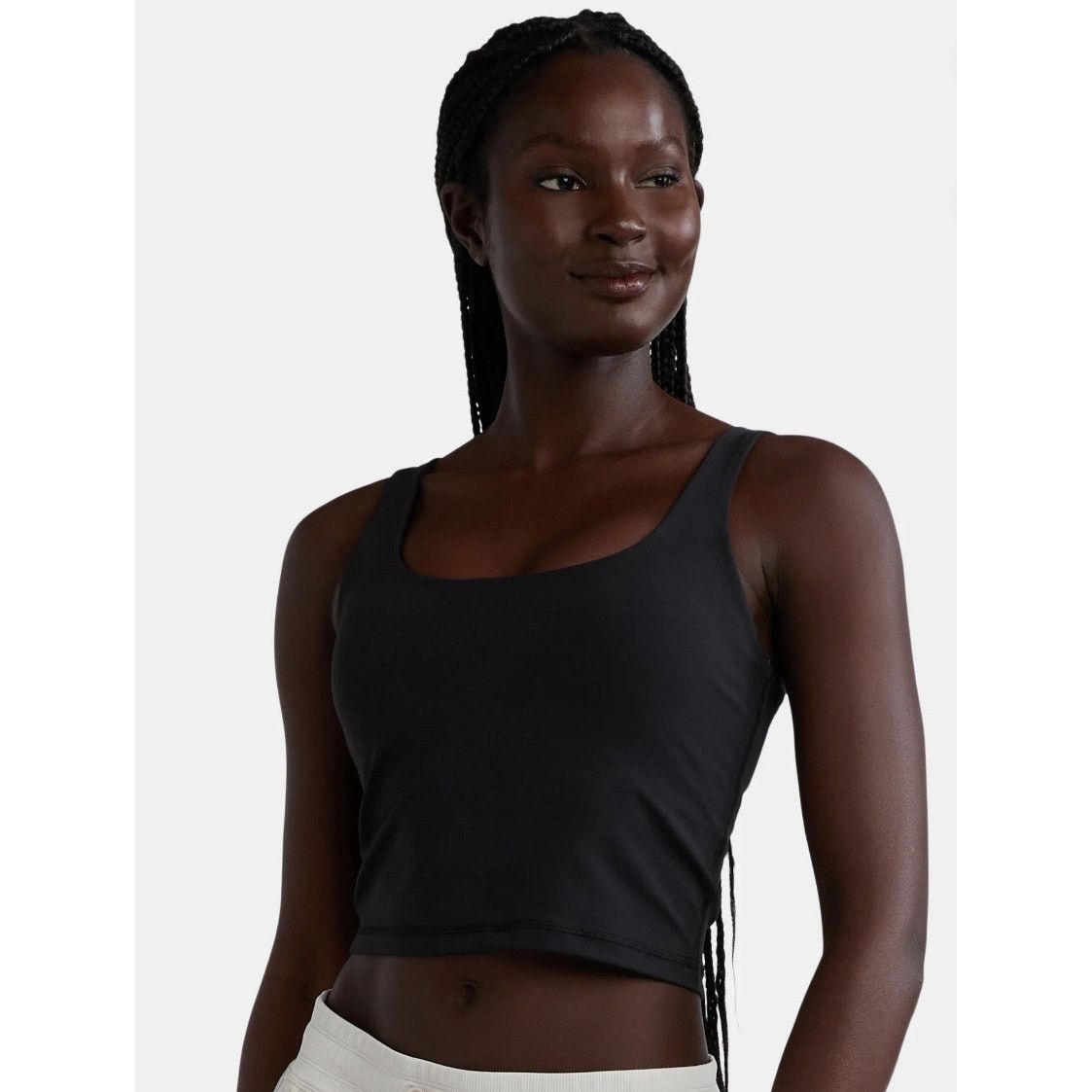 Avia SoftSculpt Longline Sports Bra Black Activewear Ultra Soft Size L / US 10 / IT 46 - 2 Thumbnail