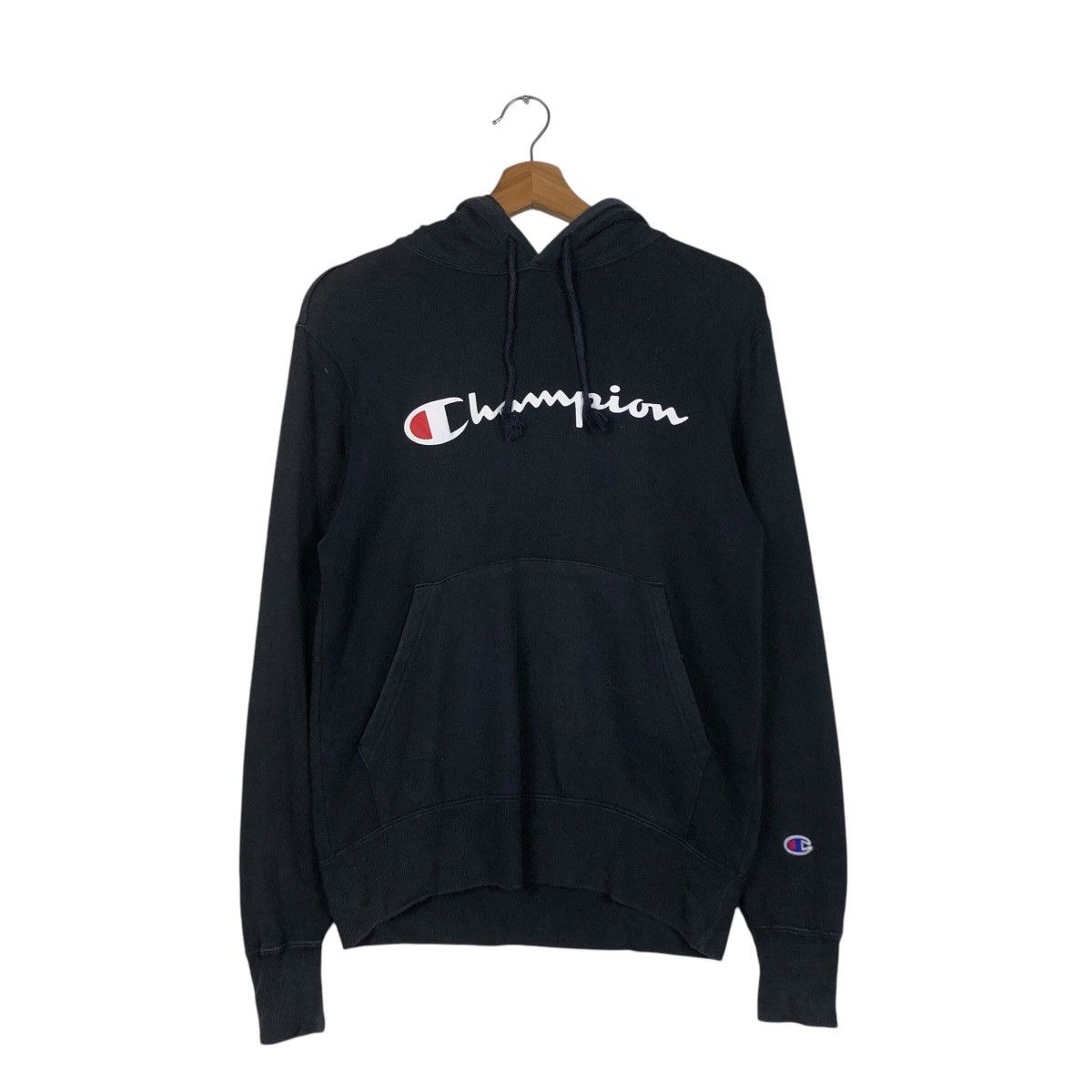 Champion × Japanese Brand × Vintage 📌Vintage Champion Hoodie Big Logo Pull Over Size US S / EU 44-46 / 1 - 13 Thumbnail