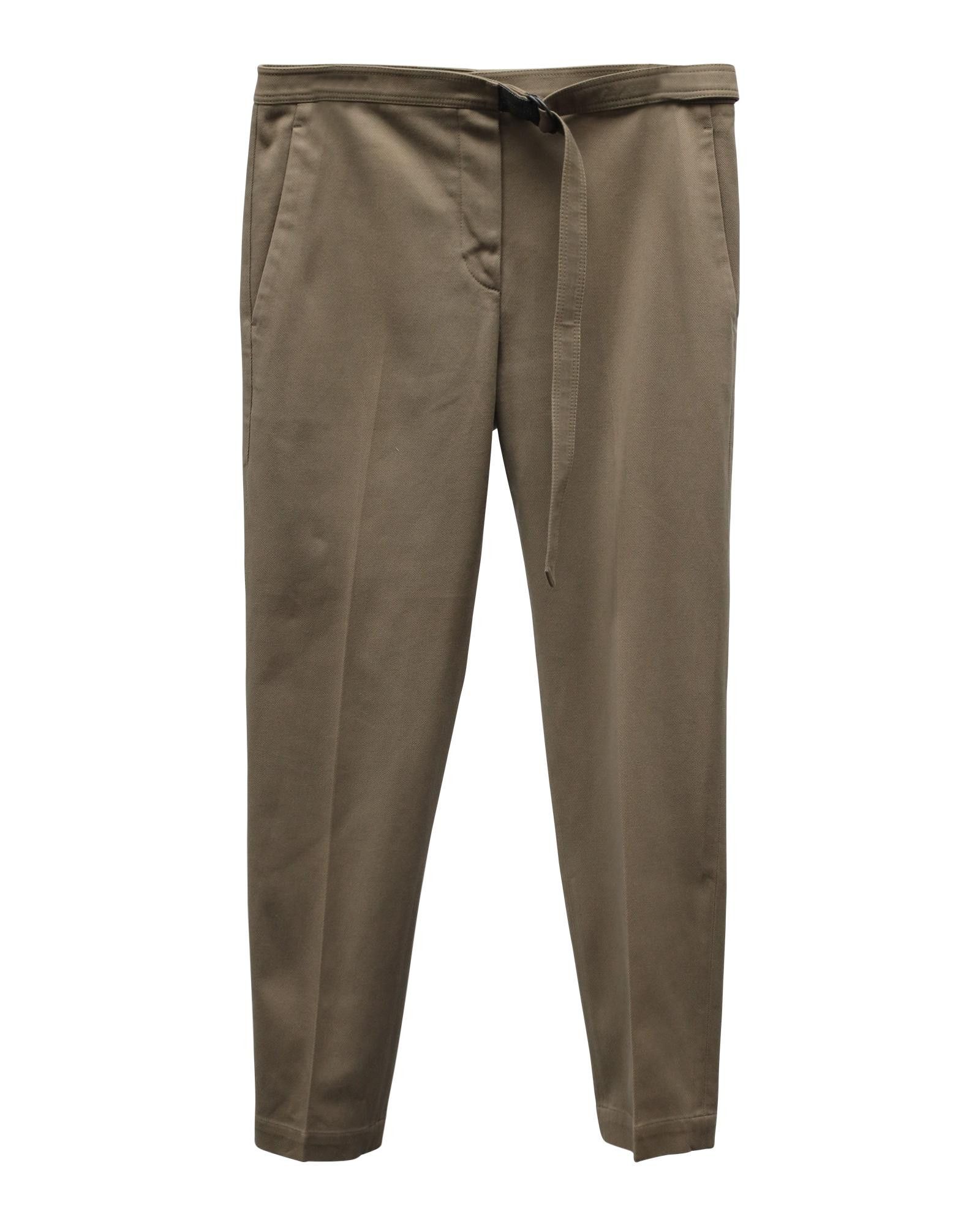 Brunello Cucinelli paperbag-waist trousers - Green